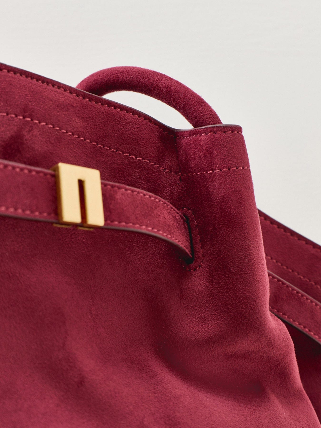 JW PEI Hana Faux Suede Medium Tote Bag Red