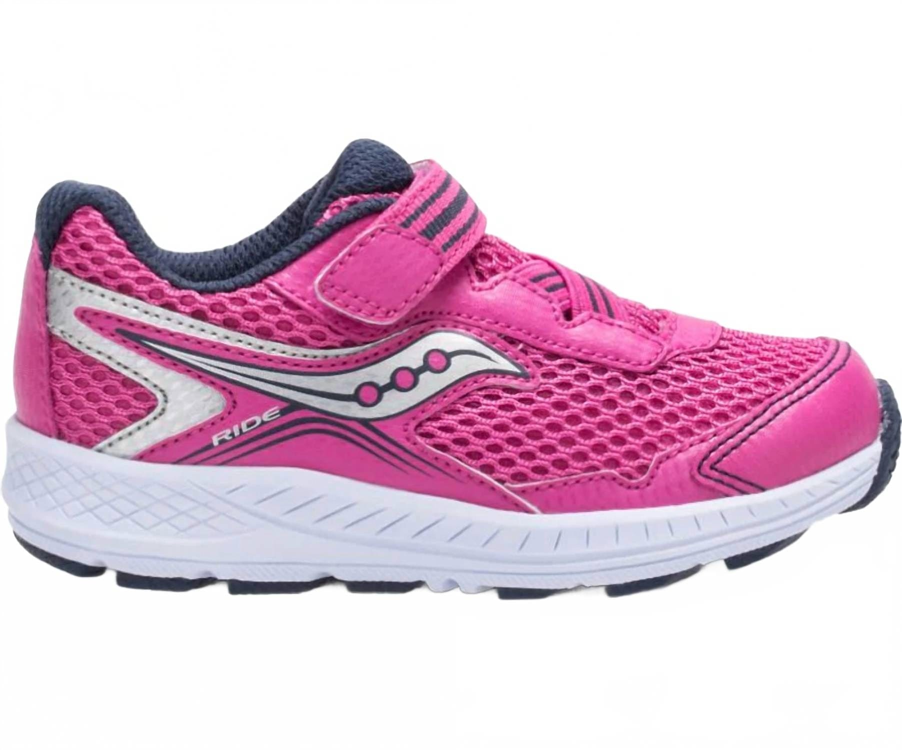 Girl's Ride 10 Sneaker In Pink/silver