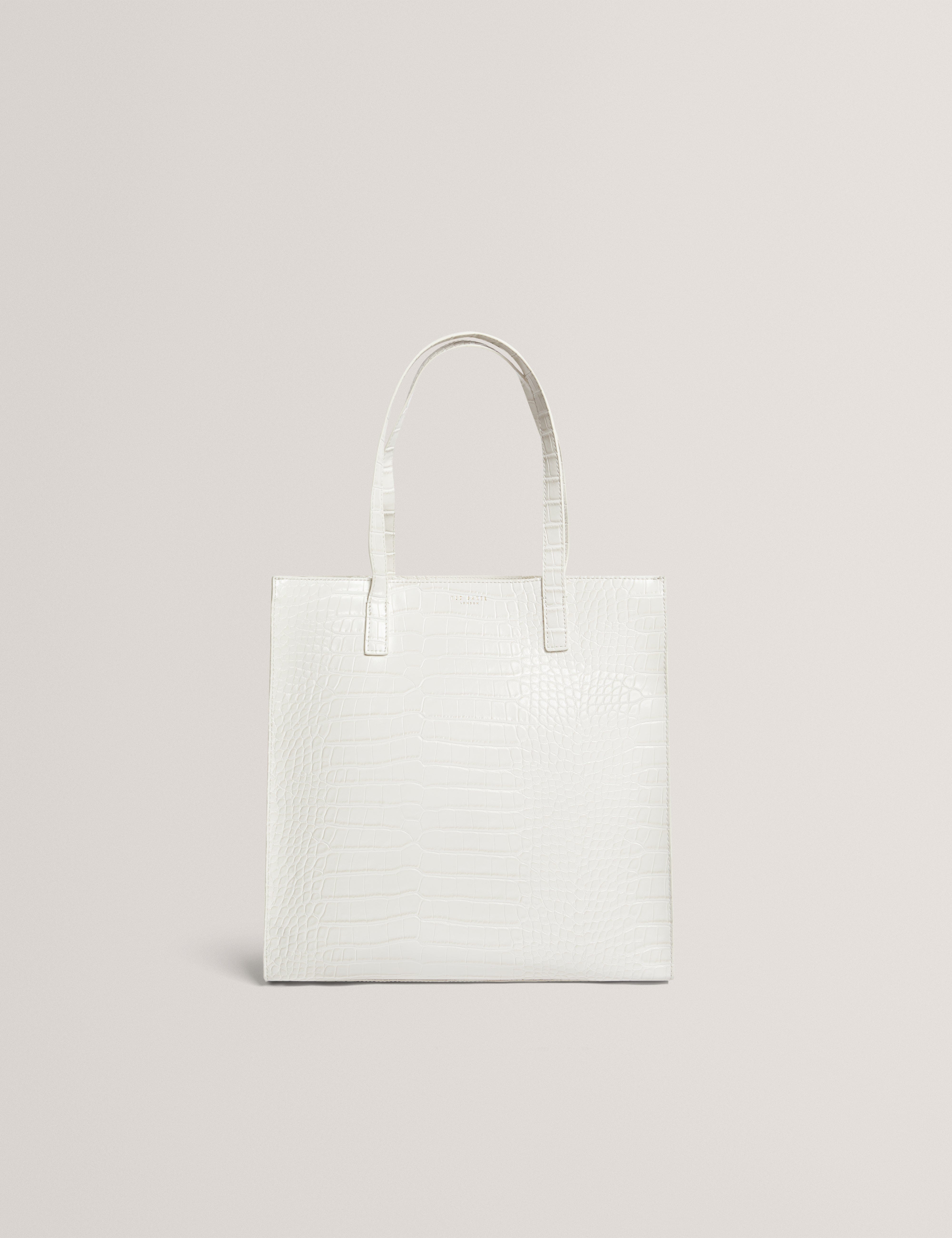 Ted Baker Wenella Croc Effect Large Icon Bag Ivory