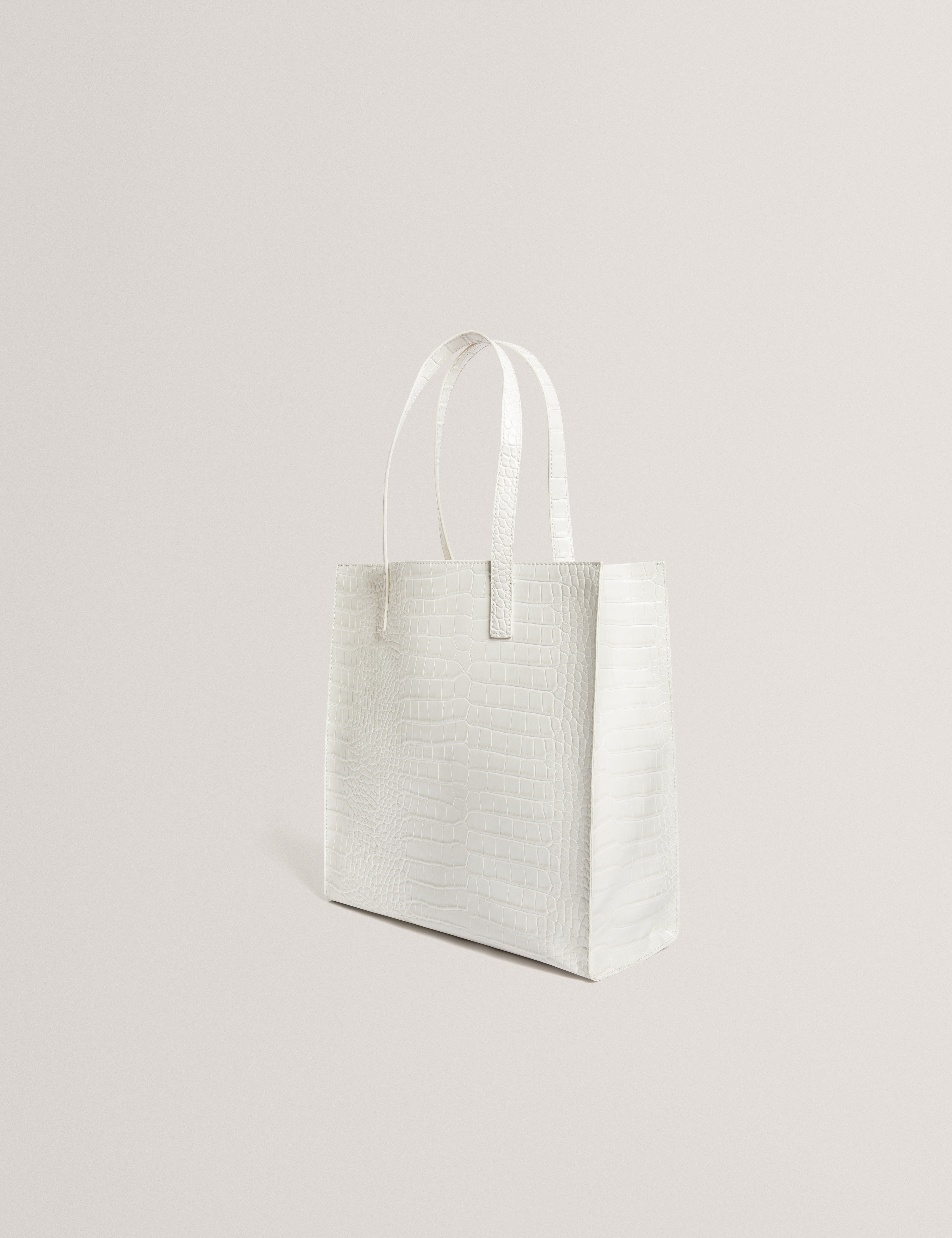 Ted Baker Wenella Croc Effect Large Icon Bag Ivory