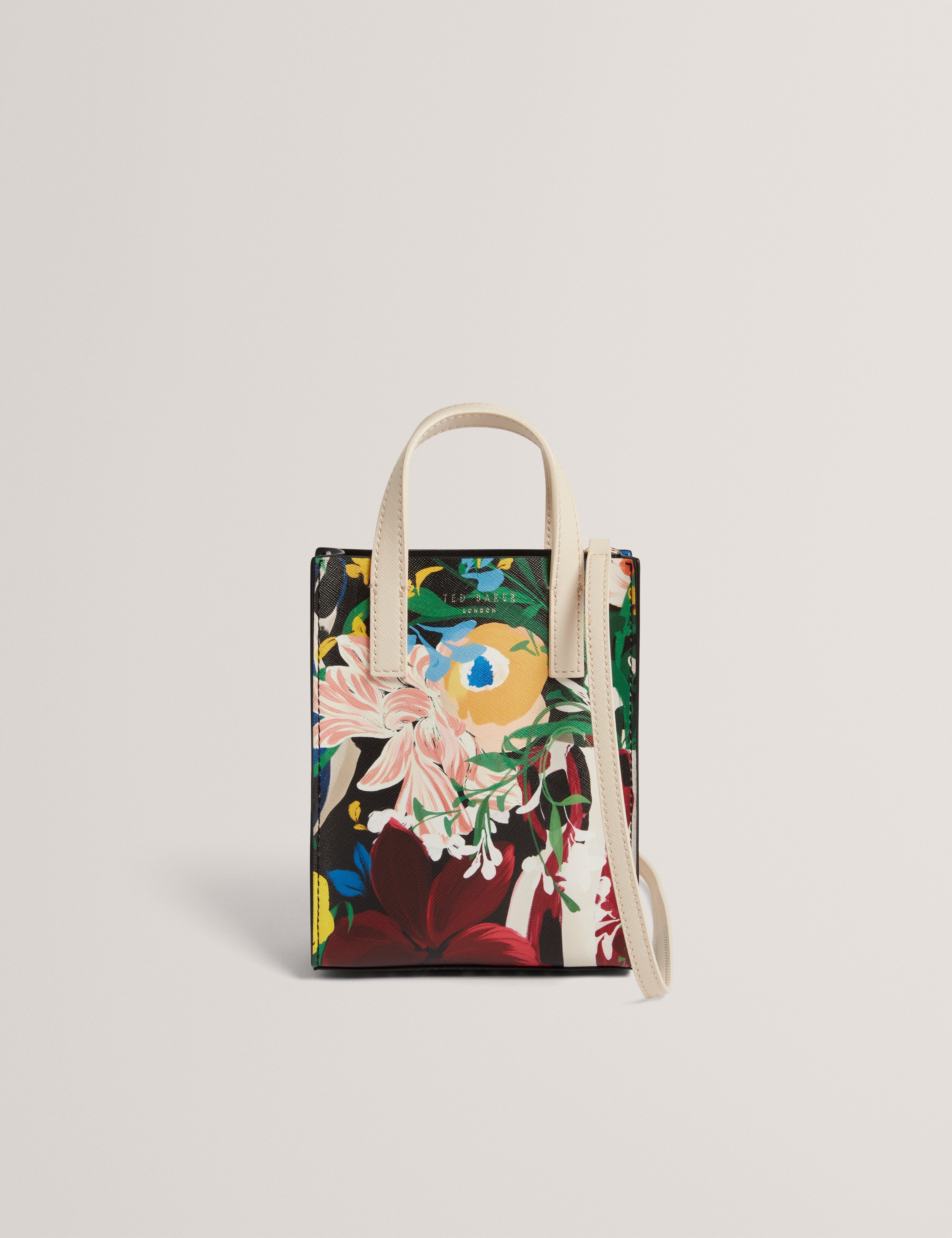 Ted Baker Bounina Floral Bouquet Printed Mini Icon Bag Multicol