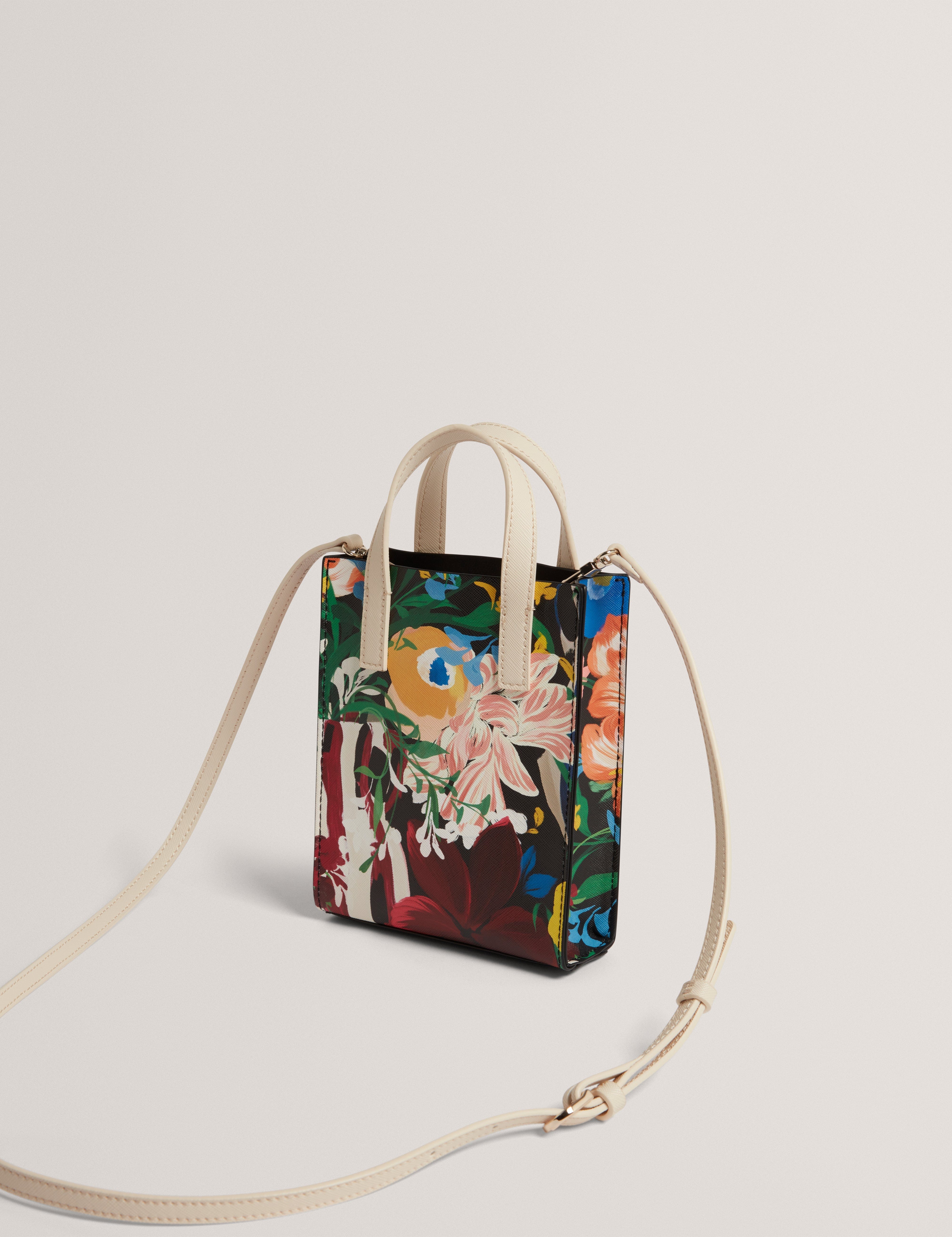 Ted Baker Bounina Floral Bouquet Printed Mini Icon Bag Multicol
