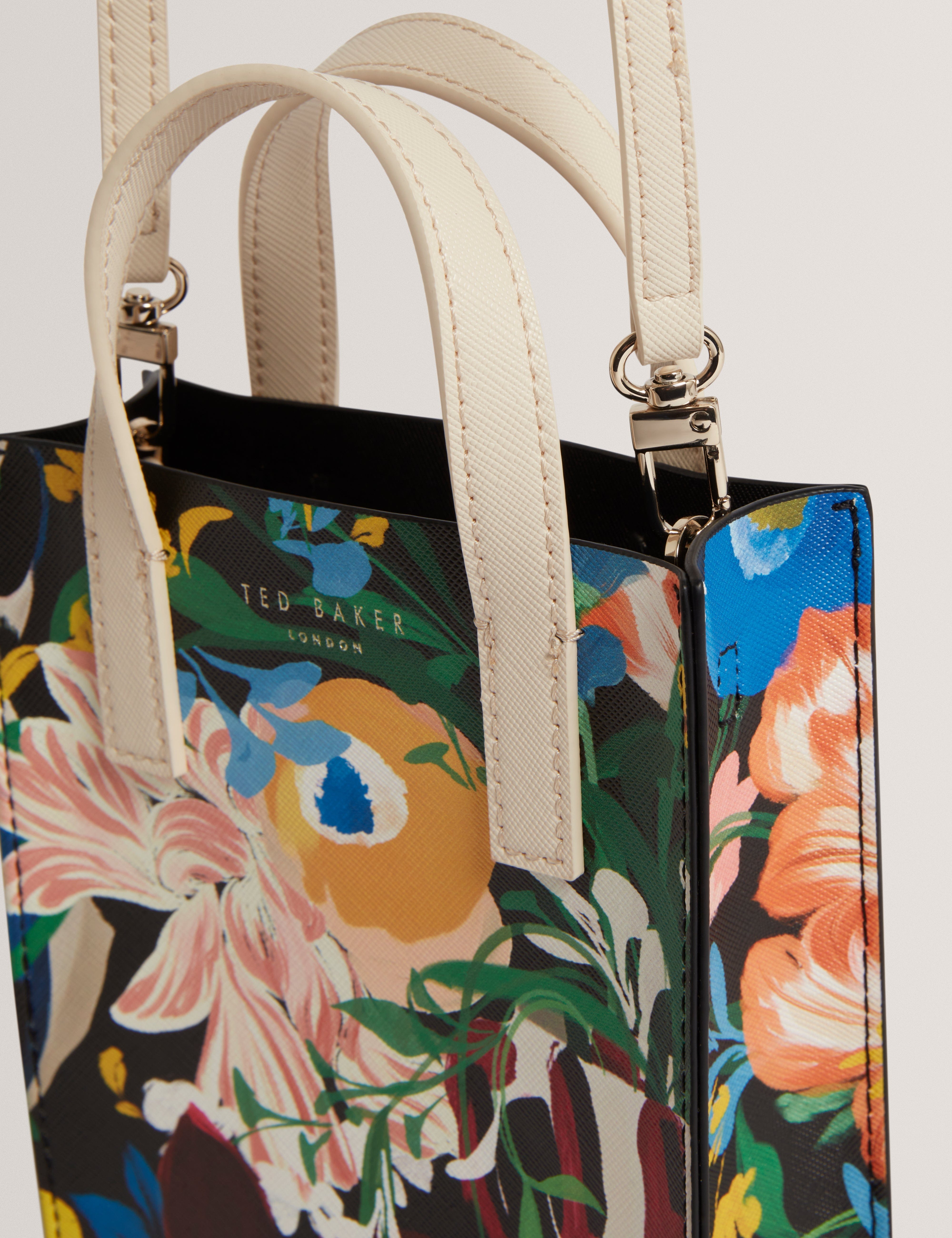 Ted Baker Bounina Floral Bouquet Printed Mini Icon Bag Multicol