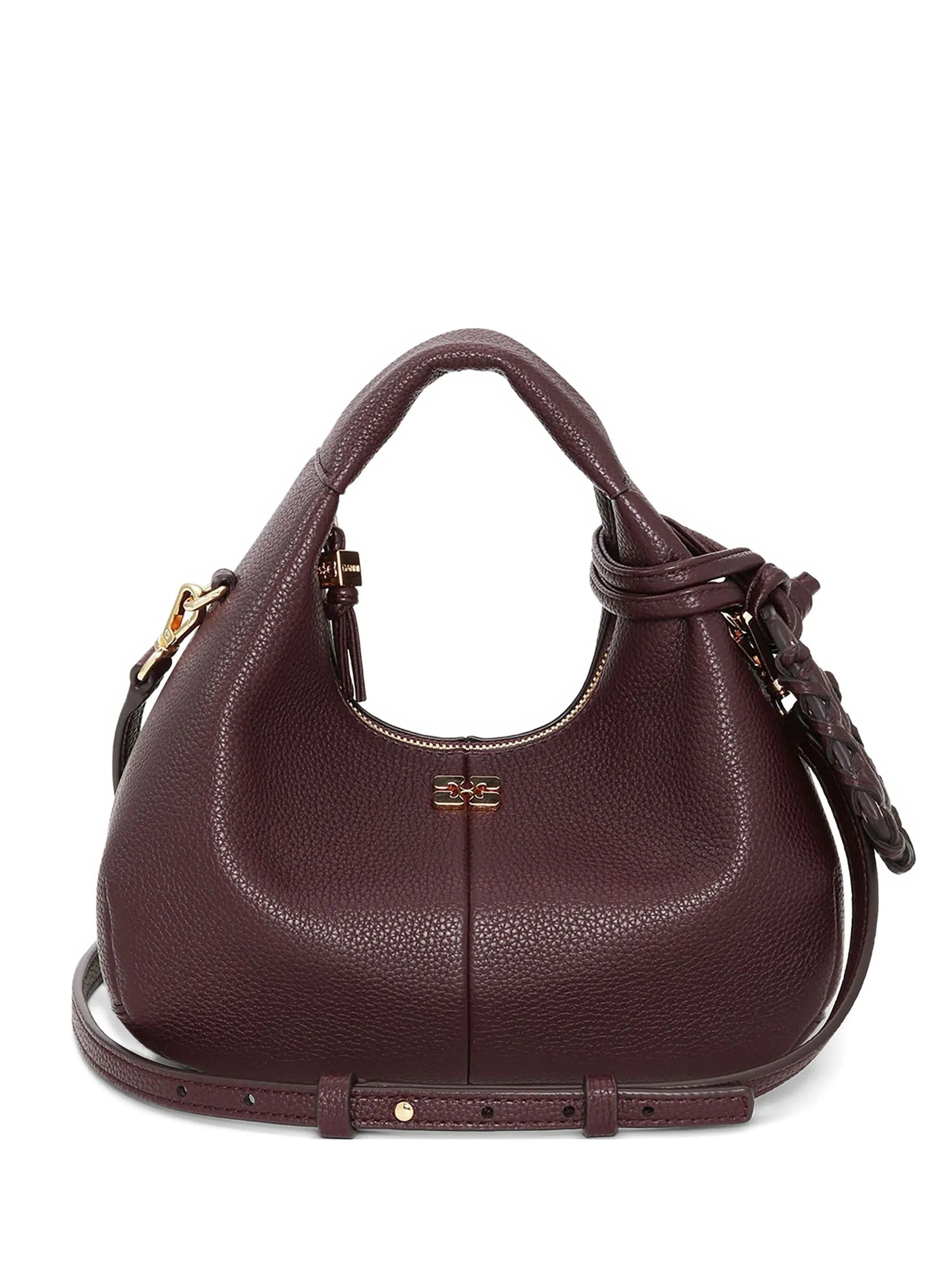 GANNI mini grained - texture tote bag