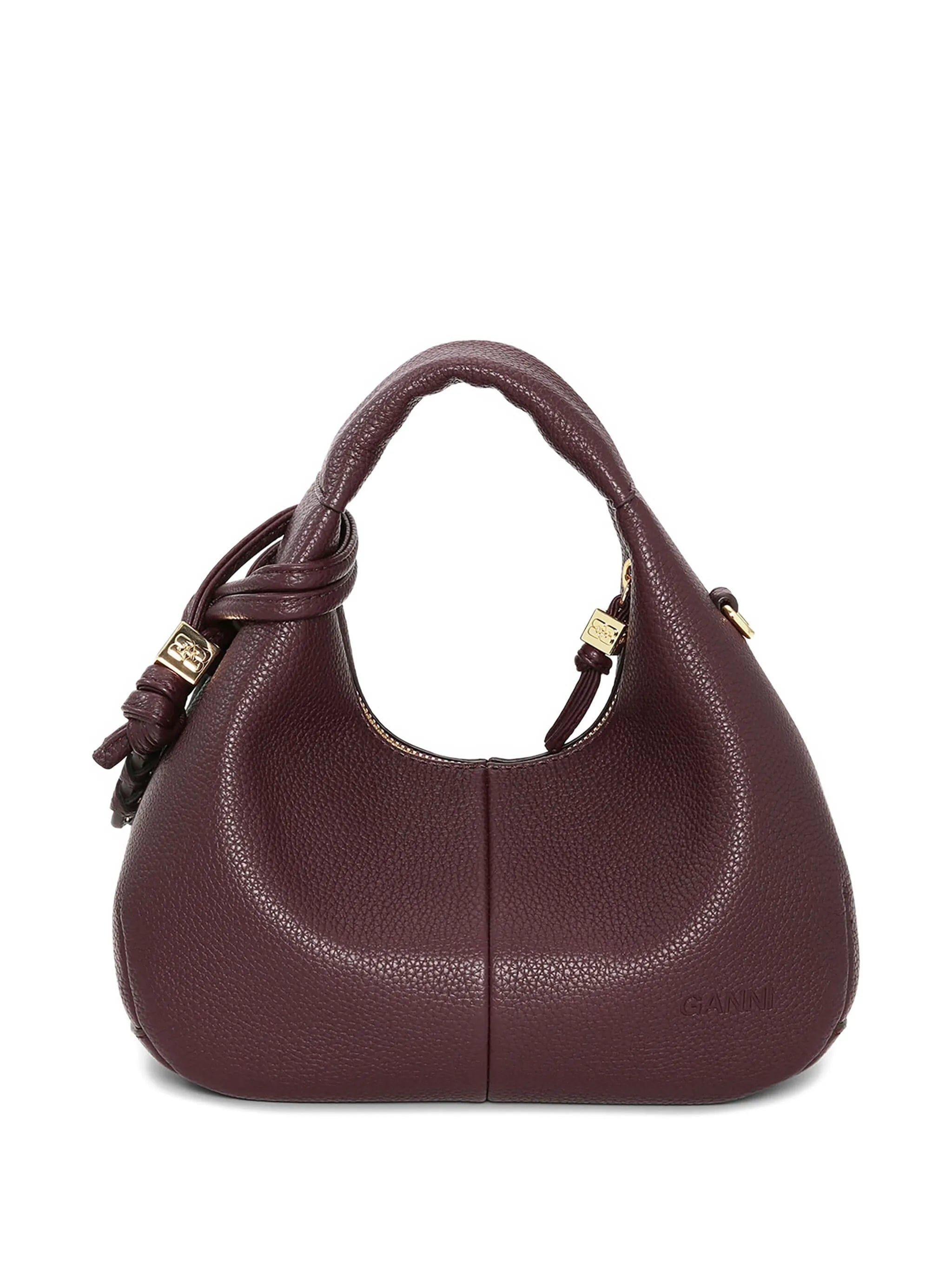 GANNI mini grained - texture tote bag