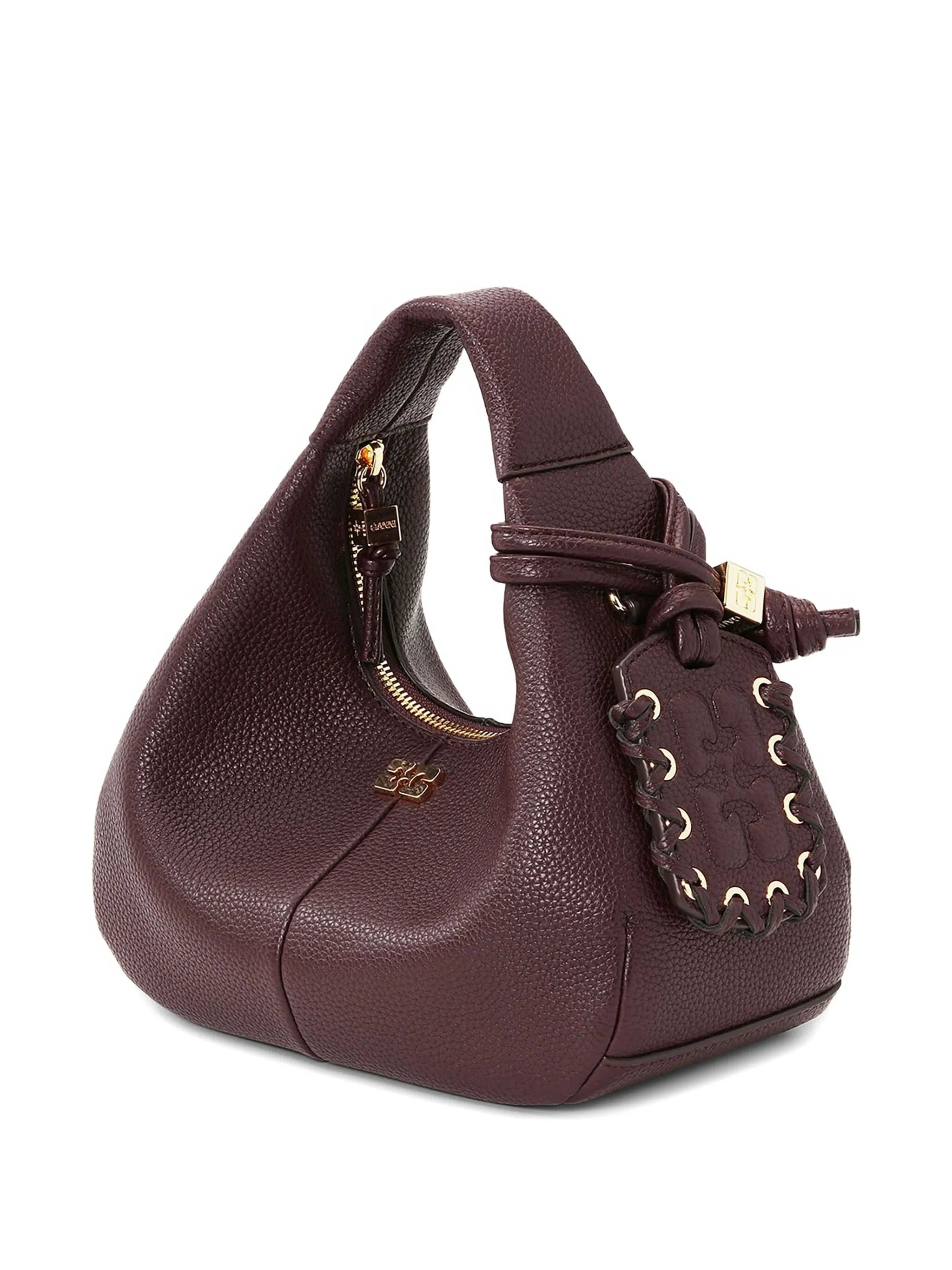 GANNI mini grained - texture tote bag