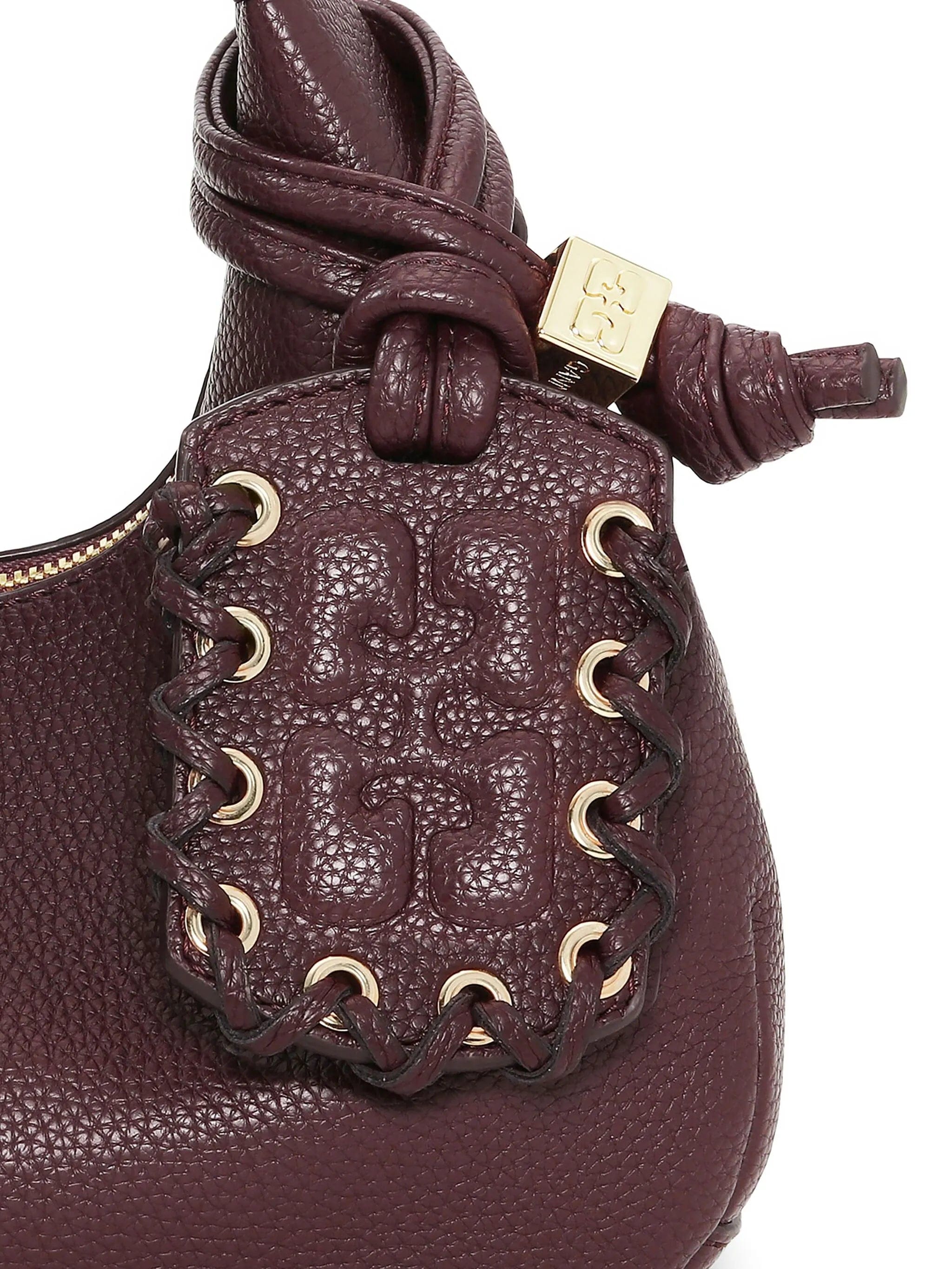 GANNI mini grained - texture tote bag