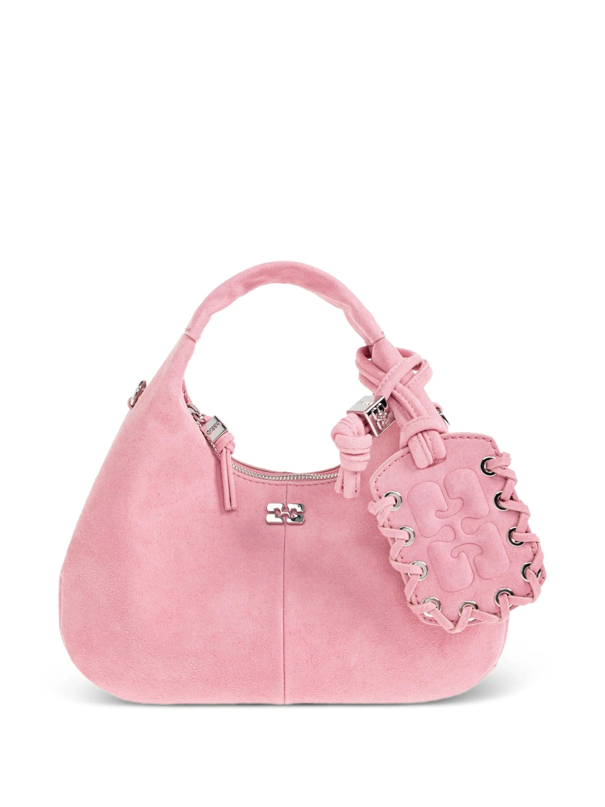 GANNI logo - plaque knot - detail tote bag