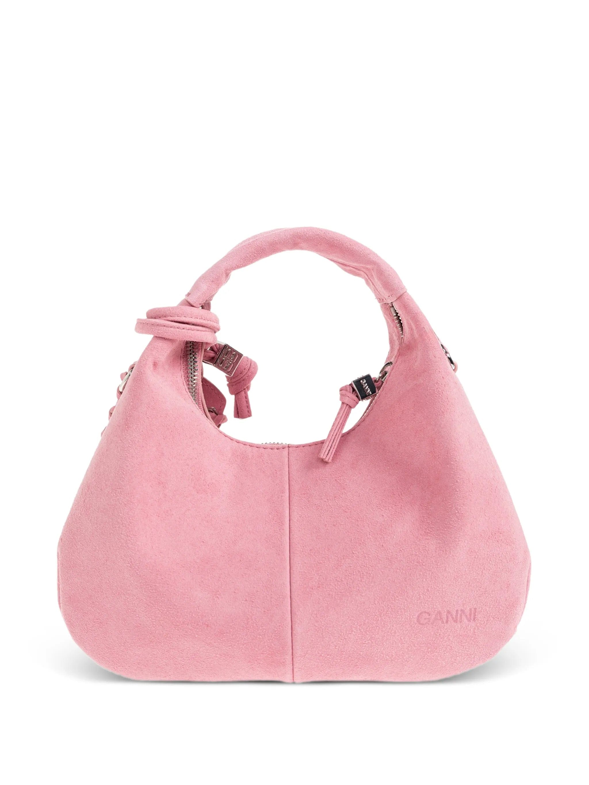 GANNI logo - plaque knot - detail tote bag
