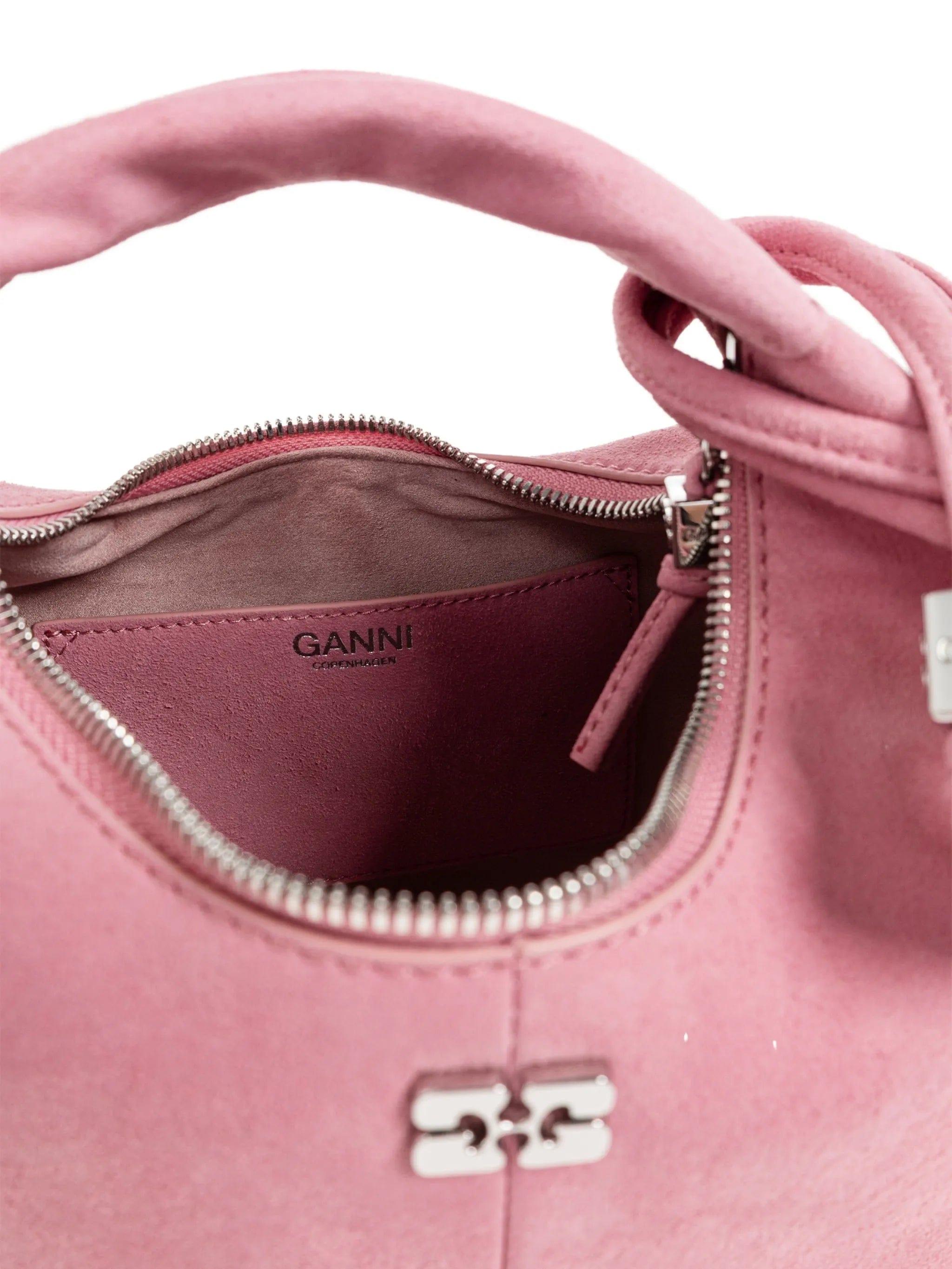 GANNI logo - plaque knot - detail tote bag