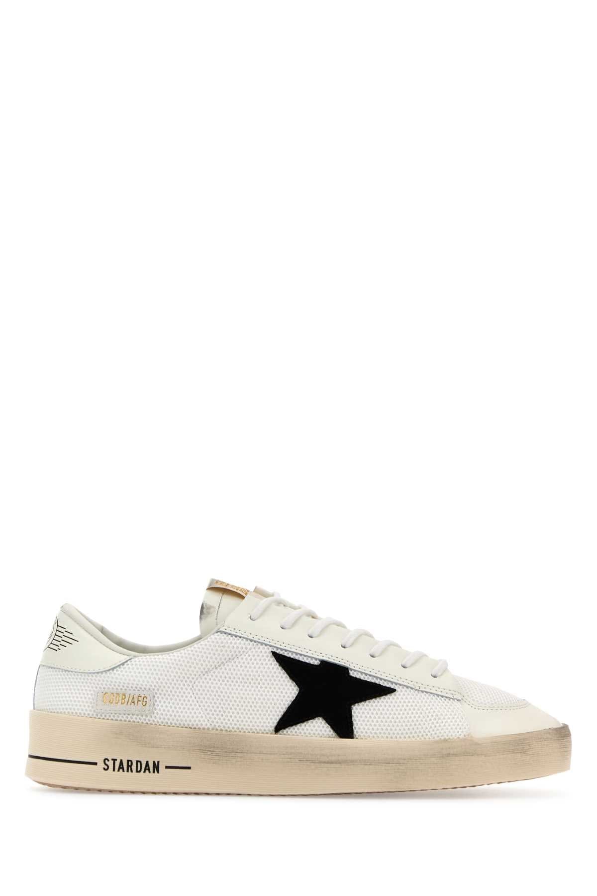 Golden Goose Deluxe Brand Black Star Leather Sneaker — White