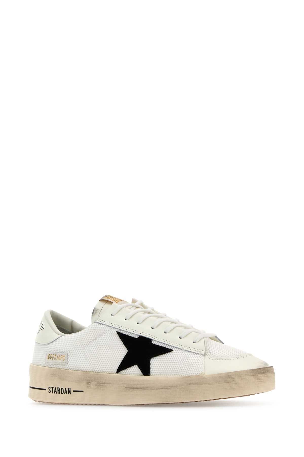 Golden Goose Deluxe Brand Black Star Leather Sneaker — White
