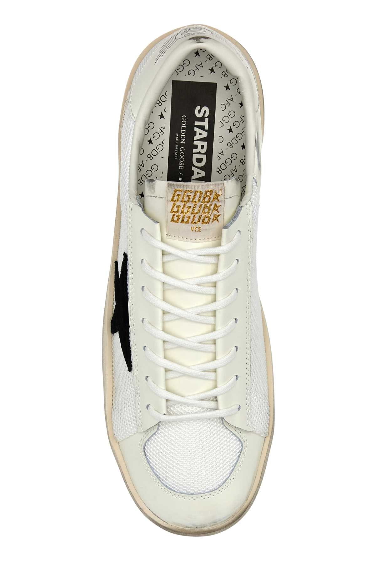 Golden Goose Deluxe Brand Black Star Leather Sneaker — White