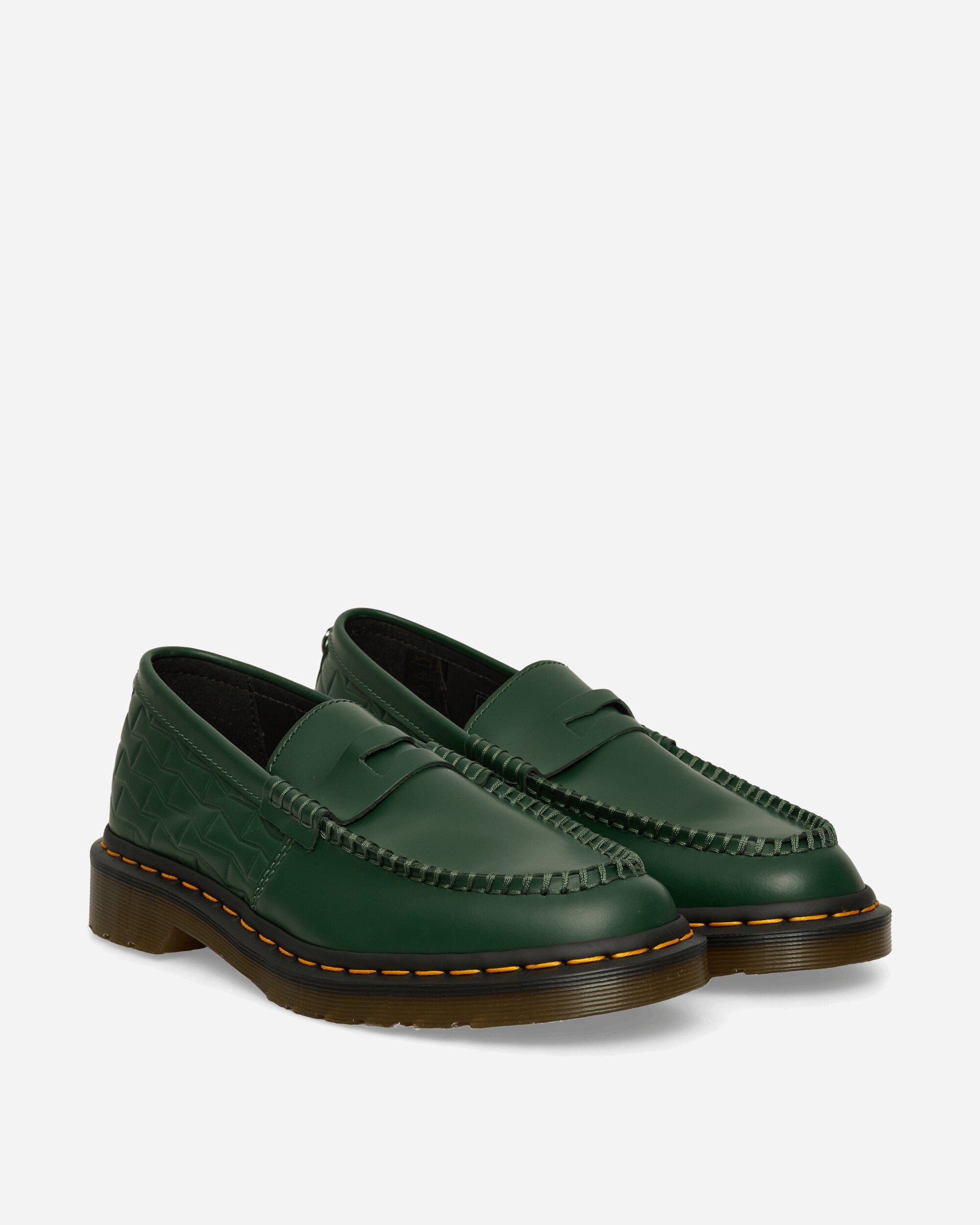 Dr. Martens Wasted Youth Penton Leather Loafers Green