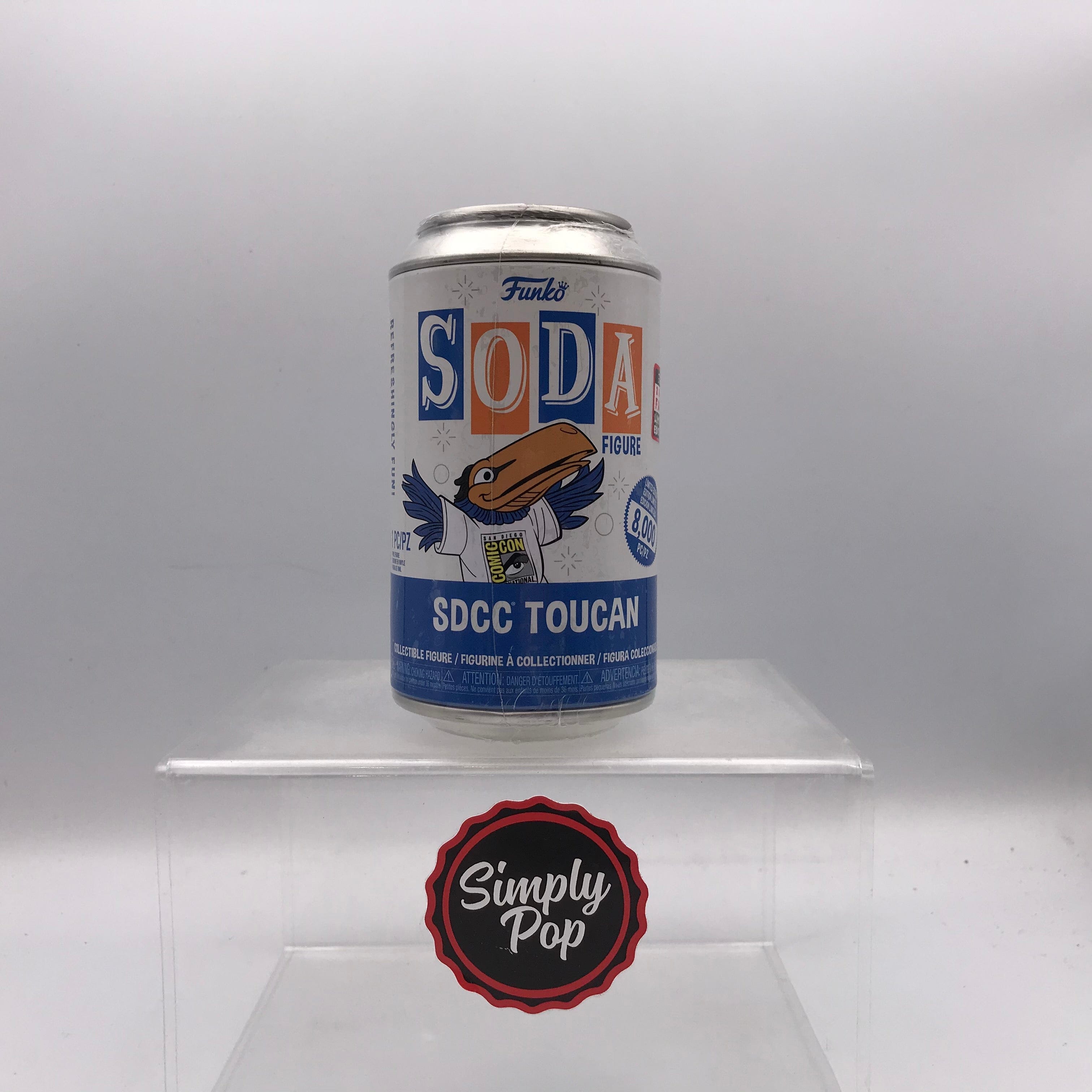 Funko Pop Soda SDCC Toucan Sealed Can Limited Edition 8000 pcs