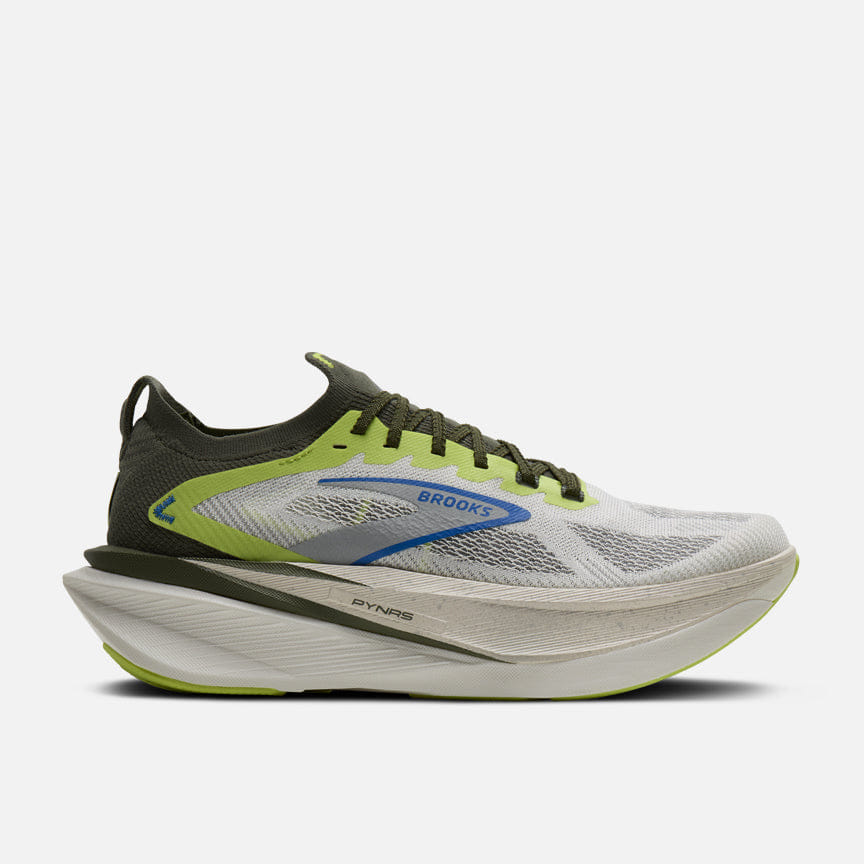 Brooks PYNRS x BROOKS HYPERION MAX 3 - BLANC / ACID LIME / BLUE