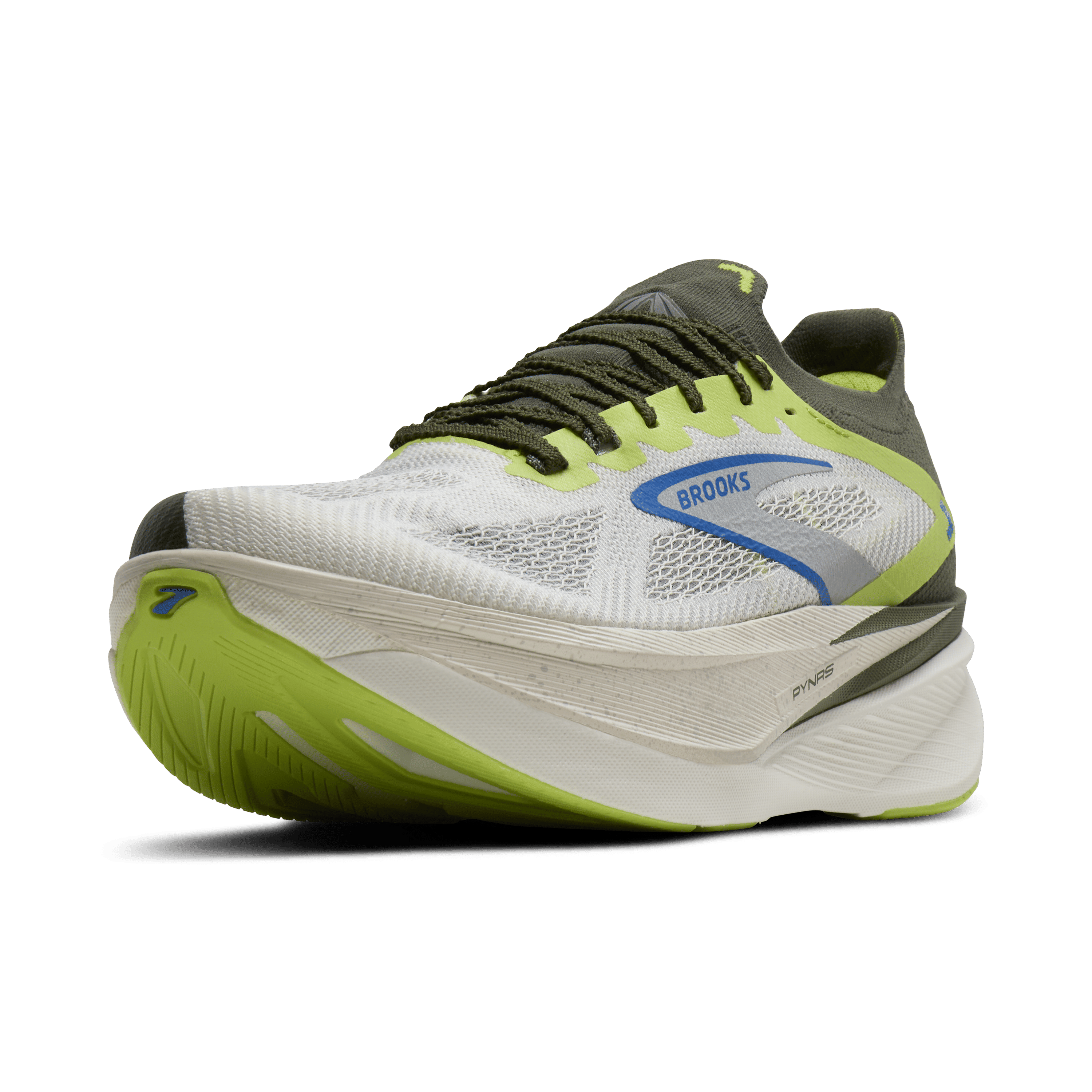 Brooks PYNRS x BROOKS HYPERION MAX 3 - BLANC / ACID LIME / BLUE