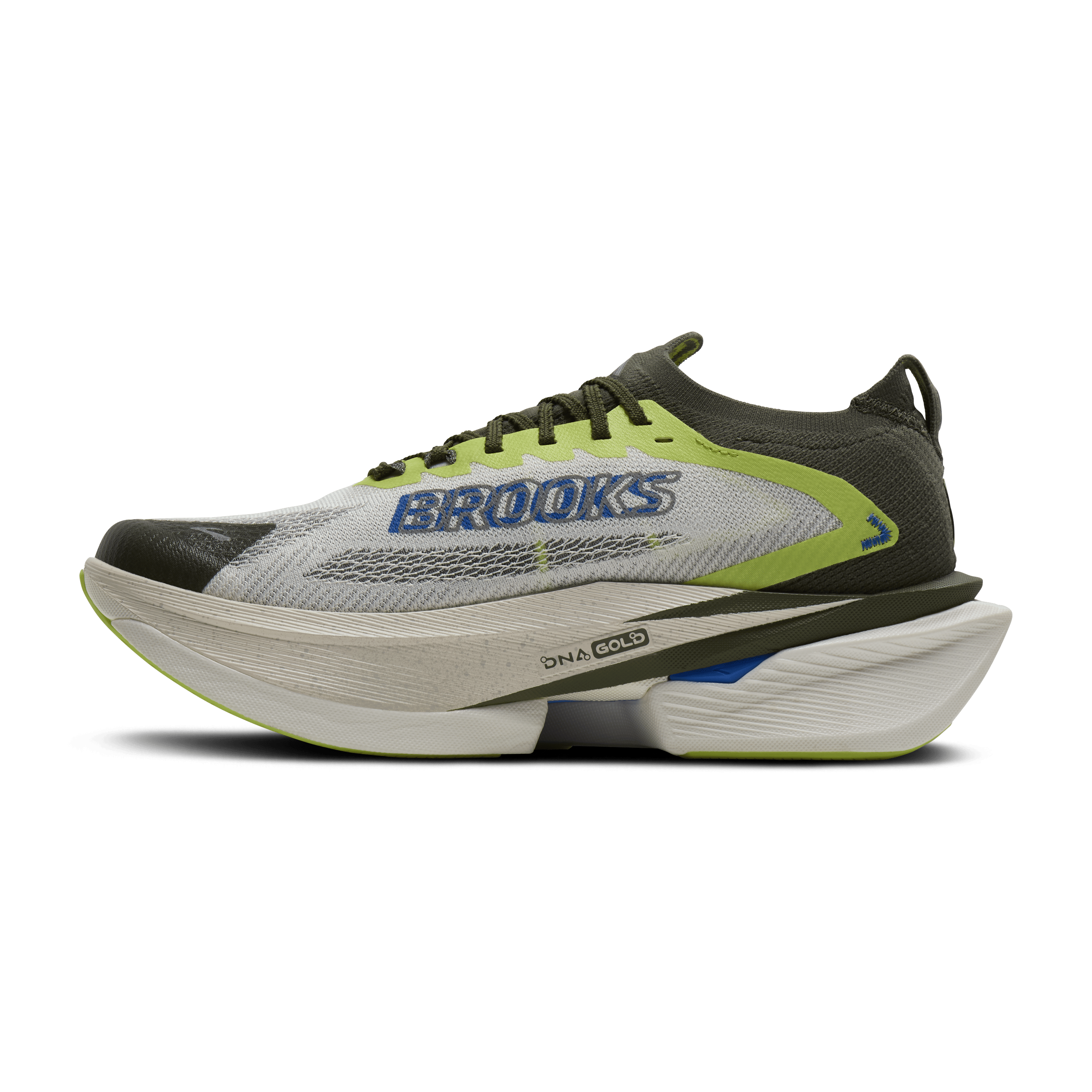 Brooks PYNRS x BROOKS HYPERION MAX 3 - BLANC / ACID LIME / BLUE