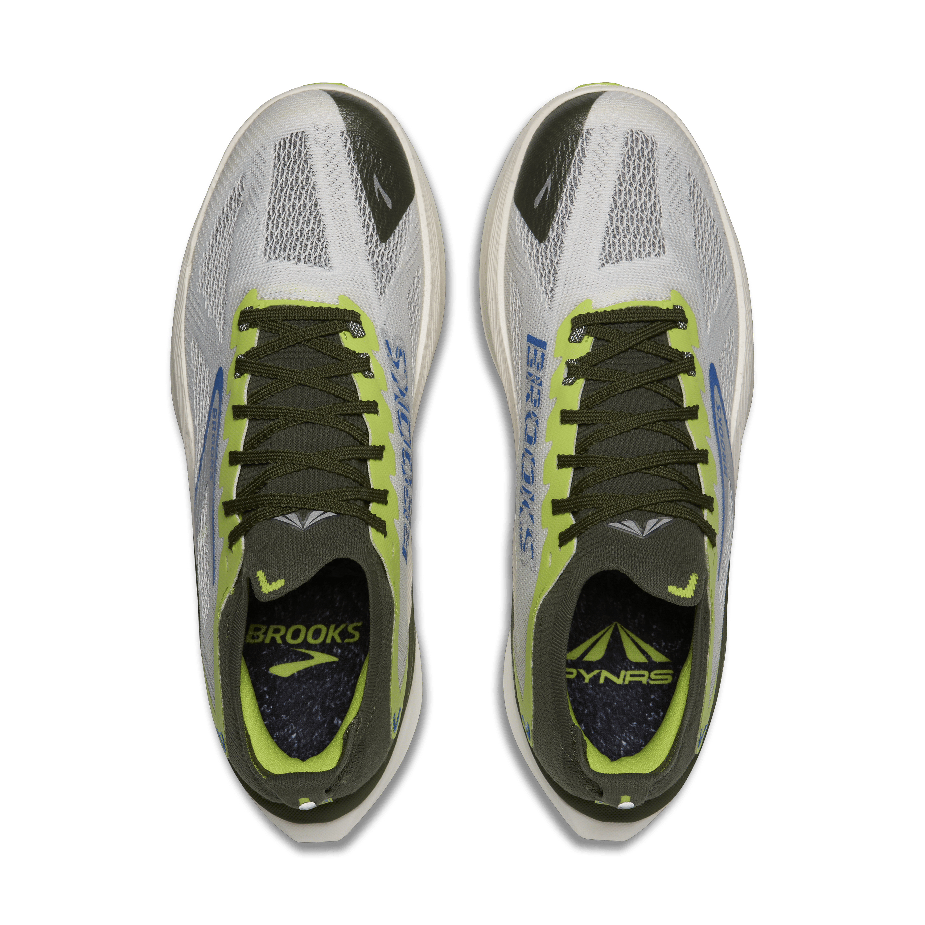 Brooks PYNRS x BROOKS HYPERION MAX 3 - BLANC / ACID LIME / BLUE