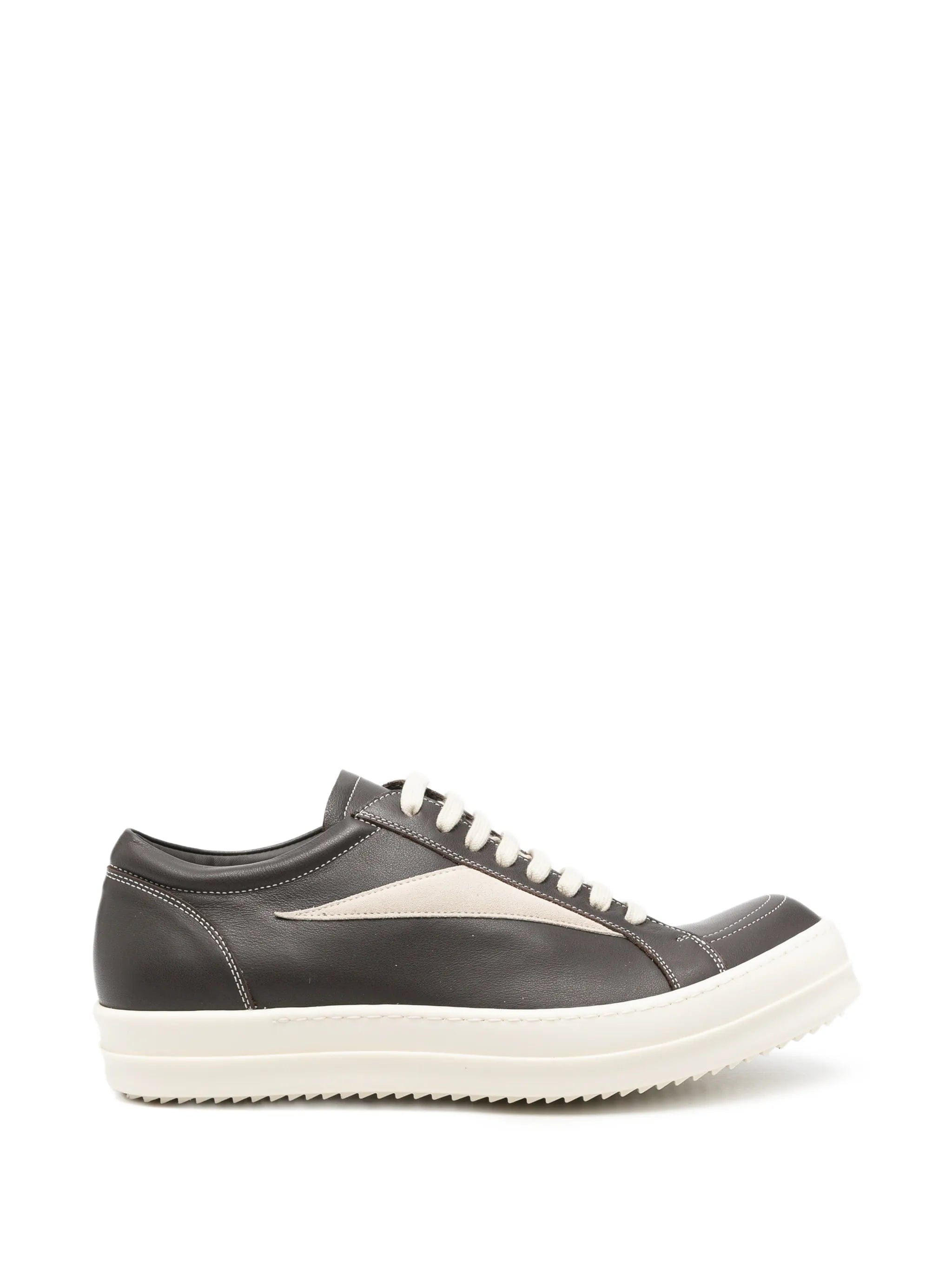 Rick Owens leather lace - up sneakers