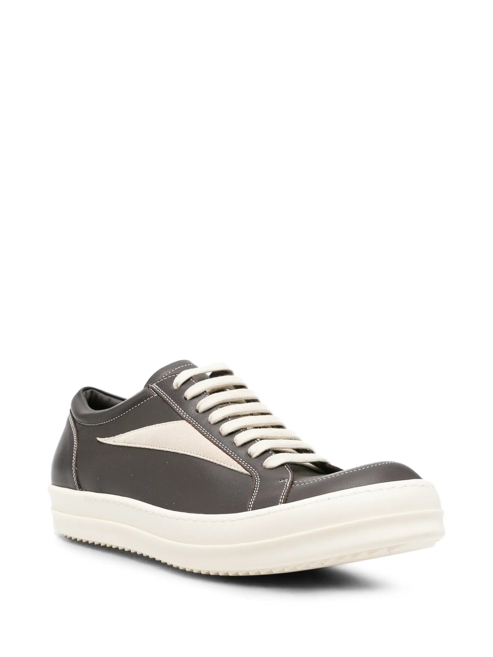 Rick Owens leather lace - up sneakers