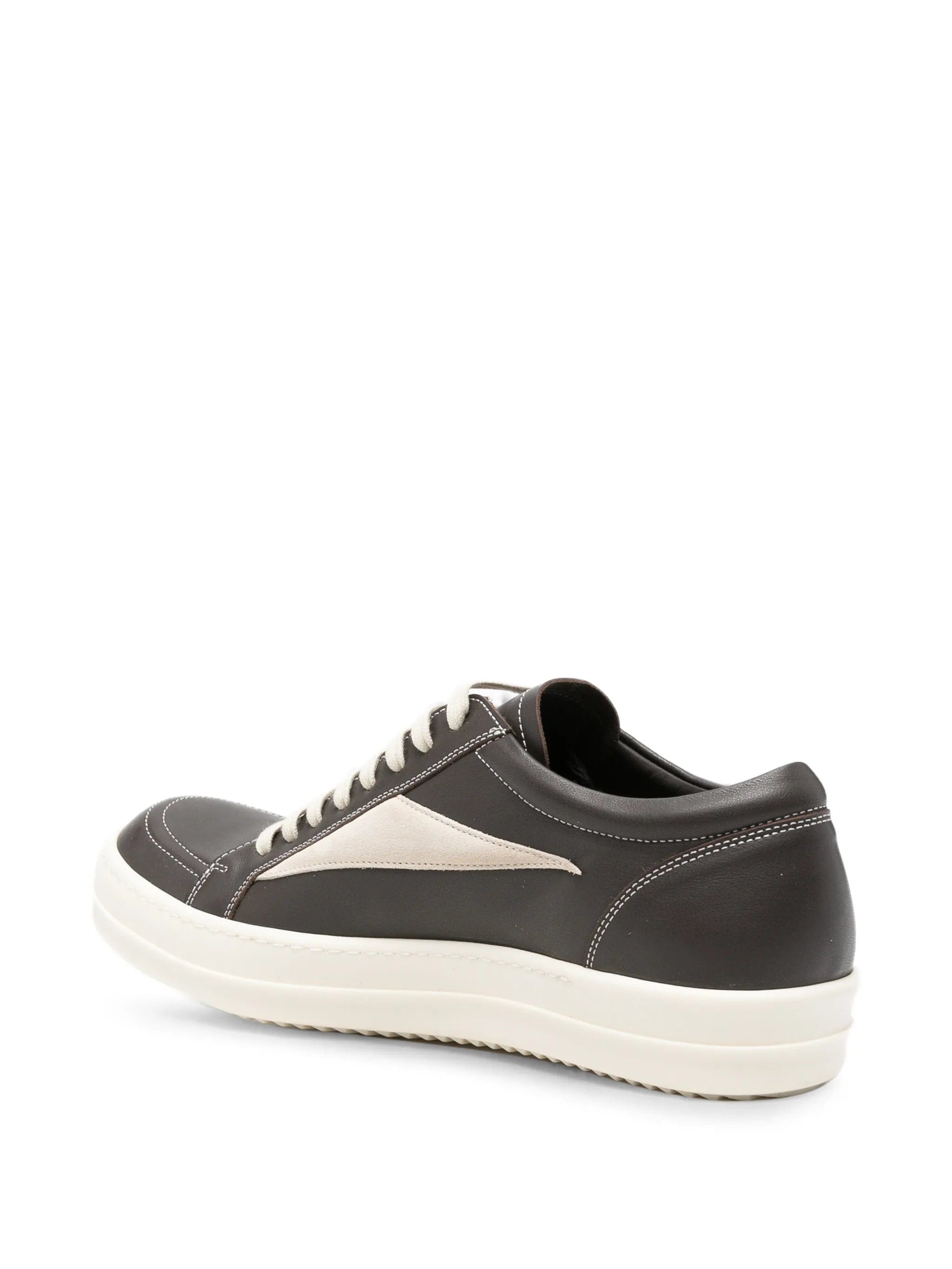 Rick Owens leather lace - up sneakers