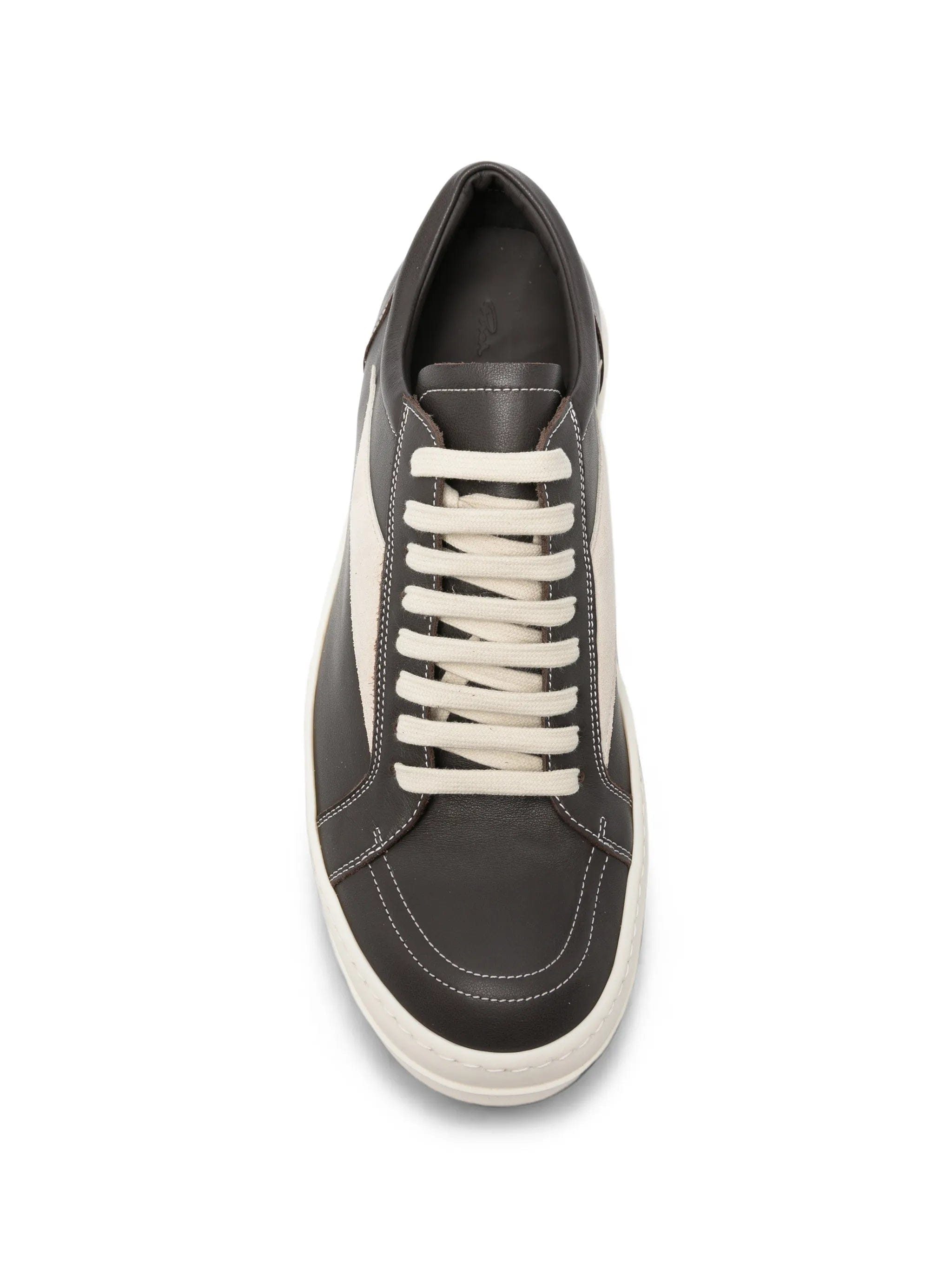 Rick Owens leather lace - up sneakers