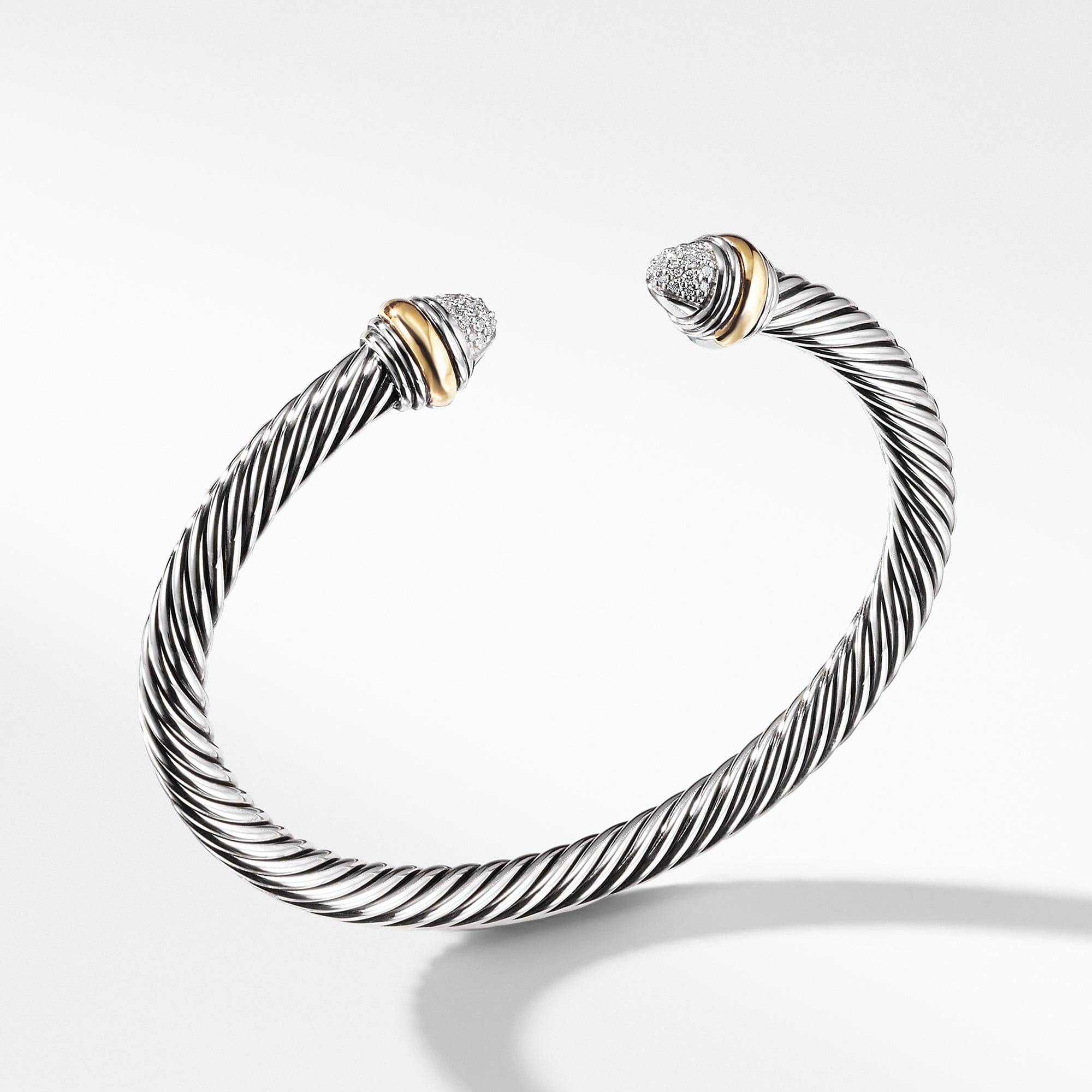 David Yurman Cable Classics Bracelet with Diamonds and Gold - B12381DS4ADI
