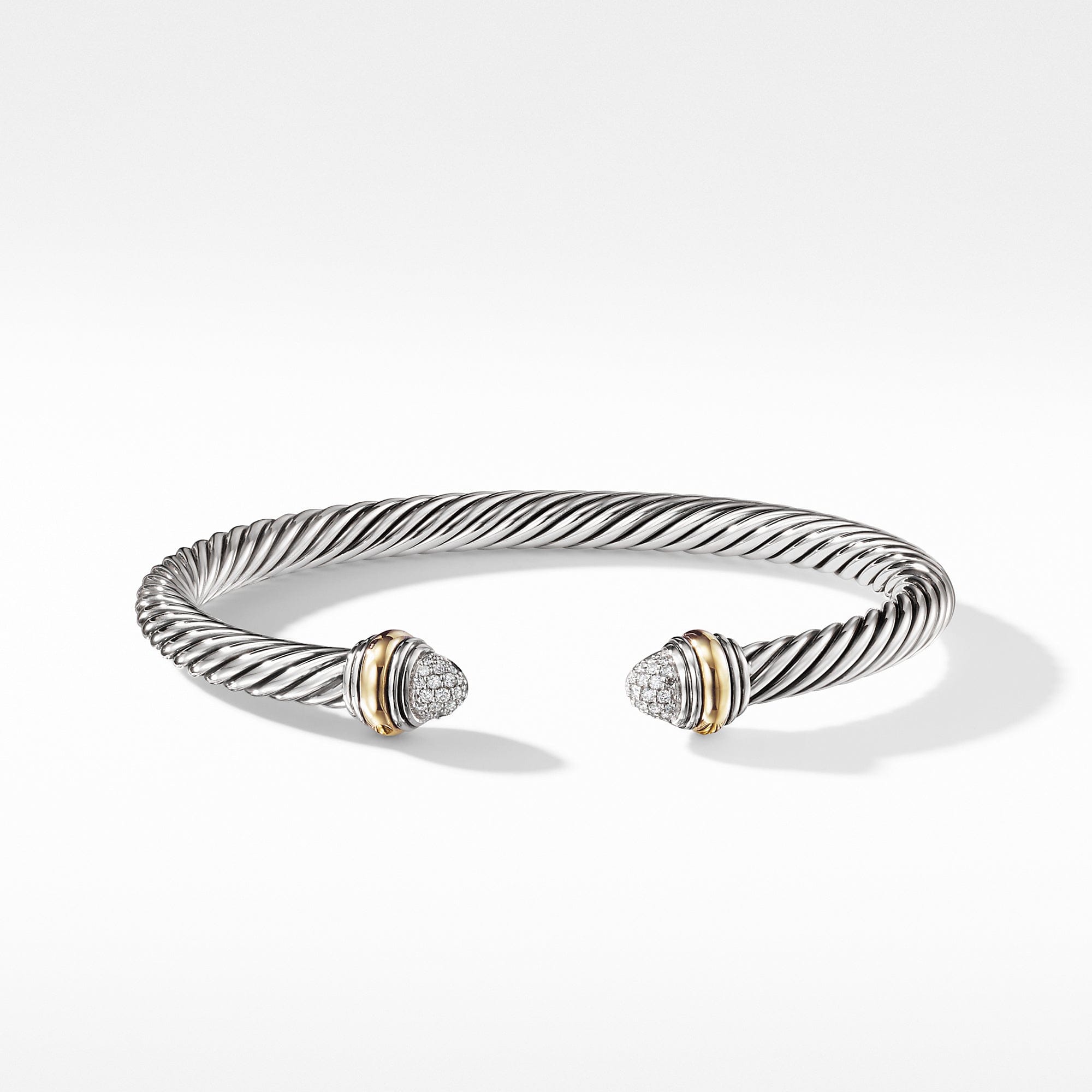 David Yurman Cable Classics Bracelet with Diamonds and Gold - B12381DS4ADI