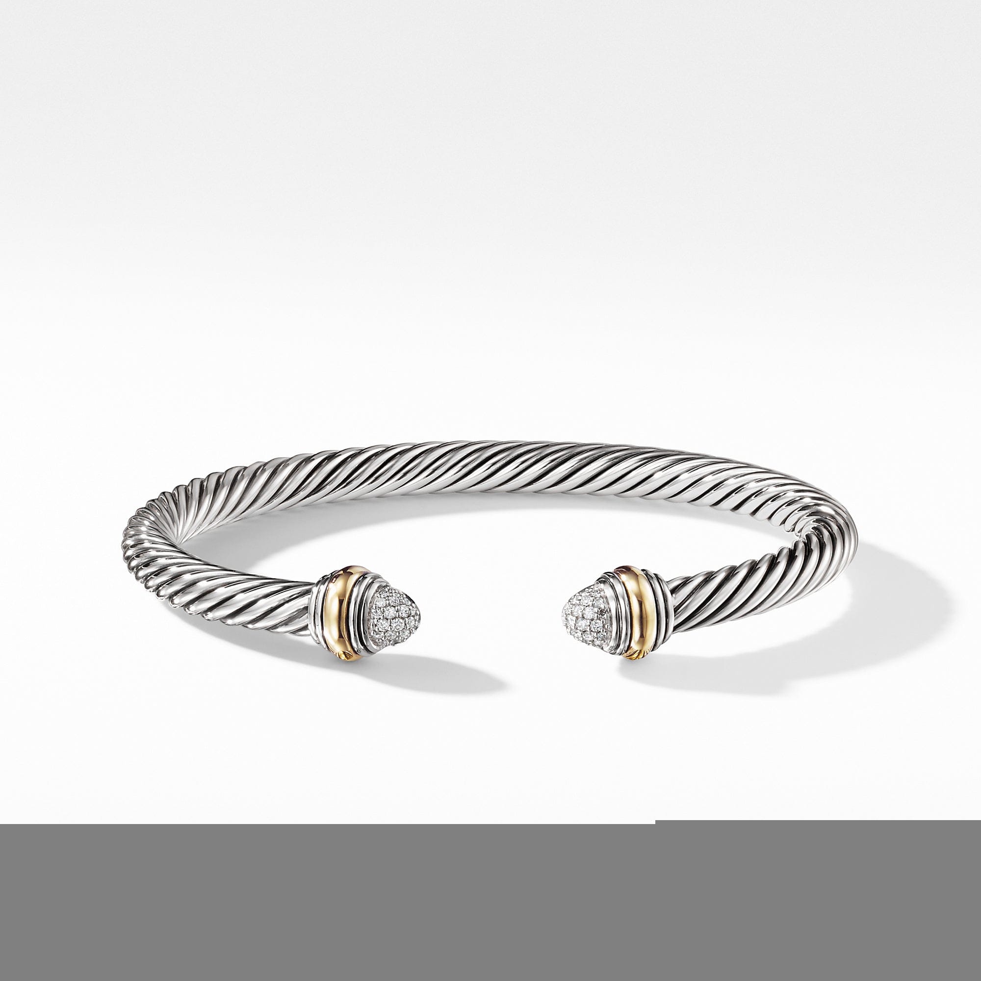 David Yurman Cable Classics Bracelet with Diamonds and Gold - B12381DS4ADI