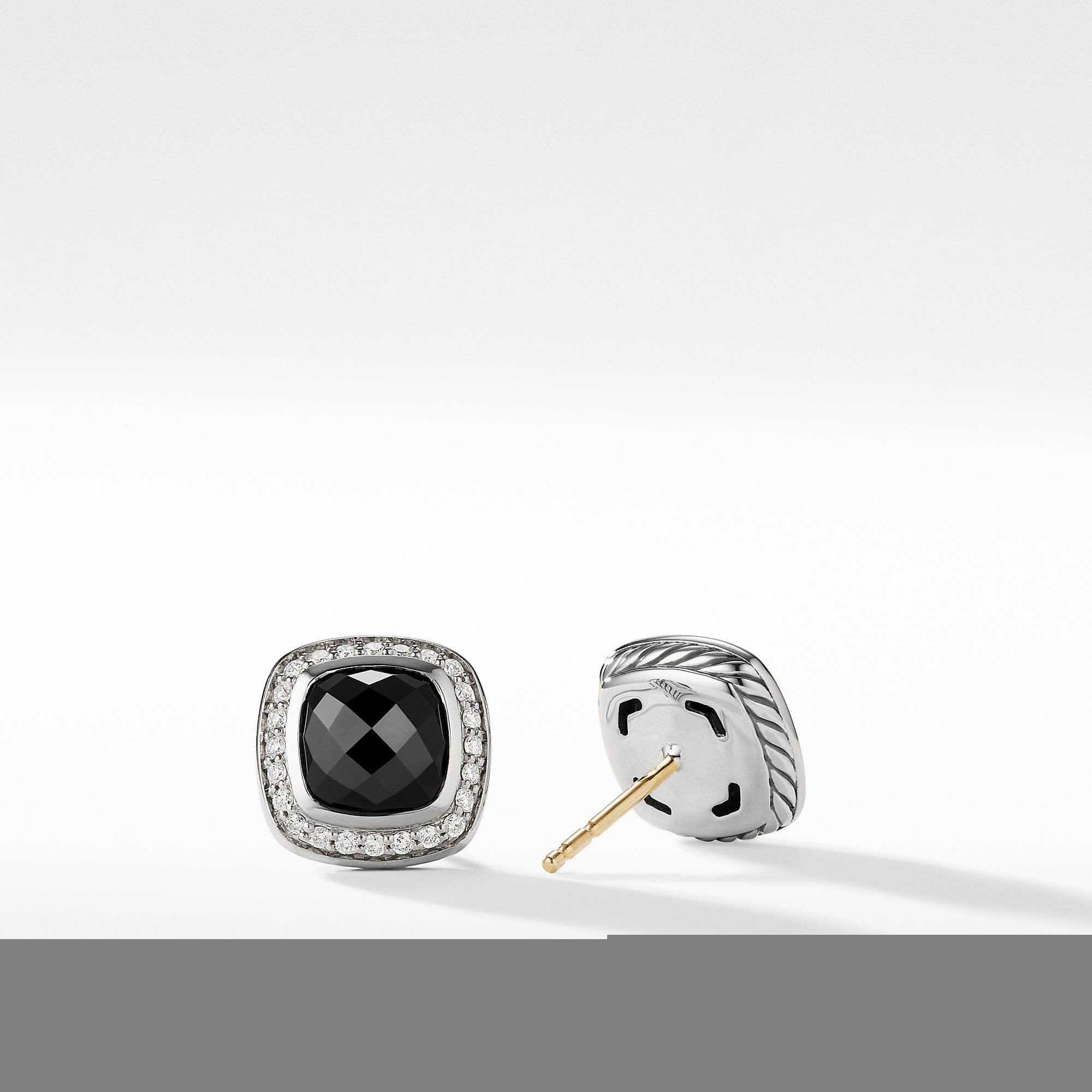 David Yurman Earrings with Black Onyx and Diamonds - E12310DSSABODI - 883932682243