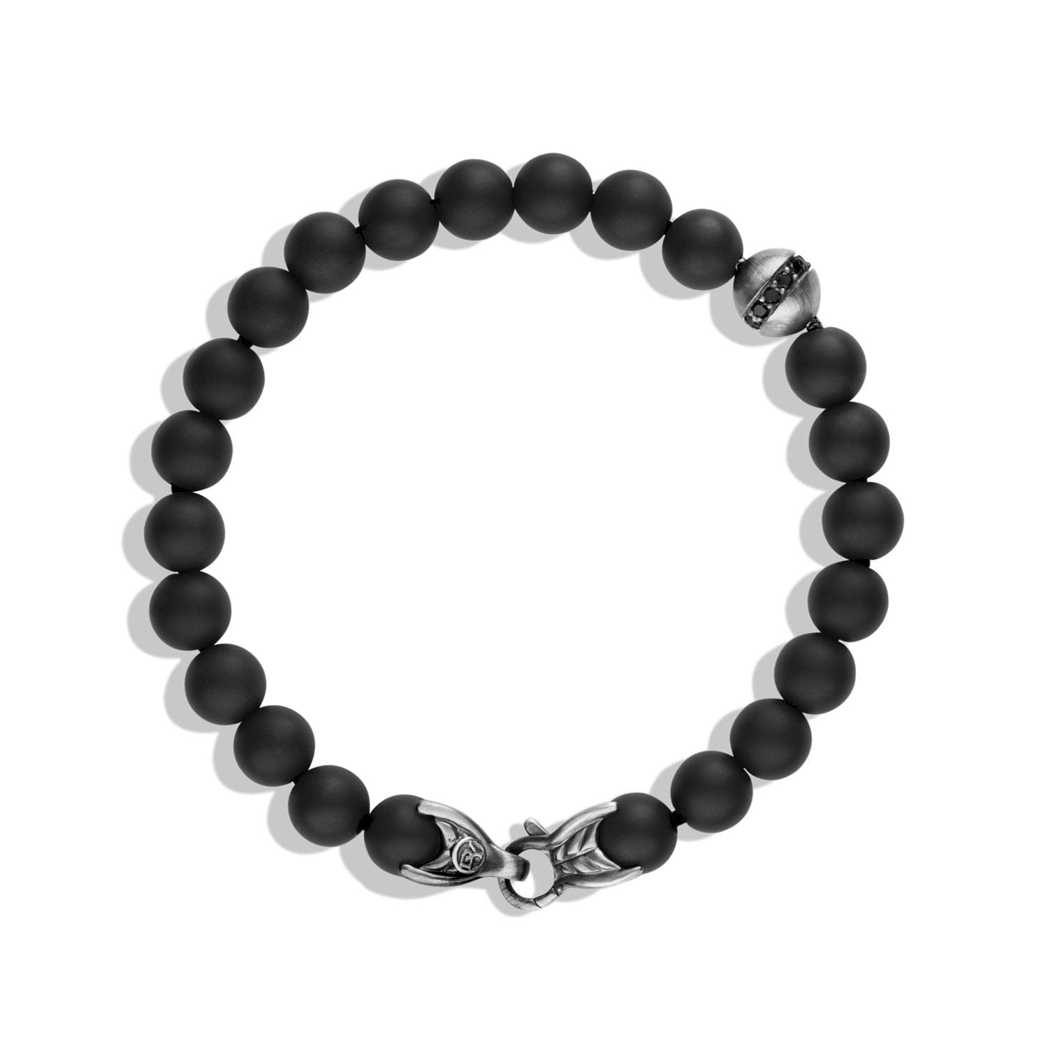David Yurman Spiritual Beads Bracelet with Black Onyx and Black Diamonds - B05761MSSDBOBD - 883932244496