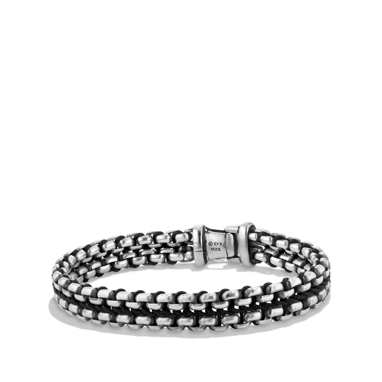 David Yurman Woven Box Chain Bracelet in Black - B15886MSSBK