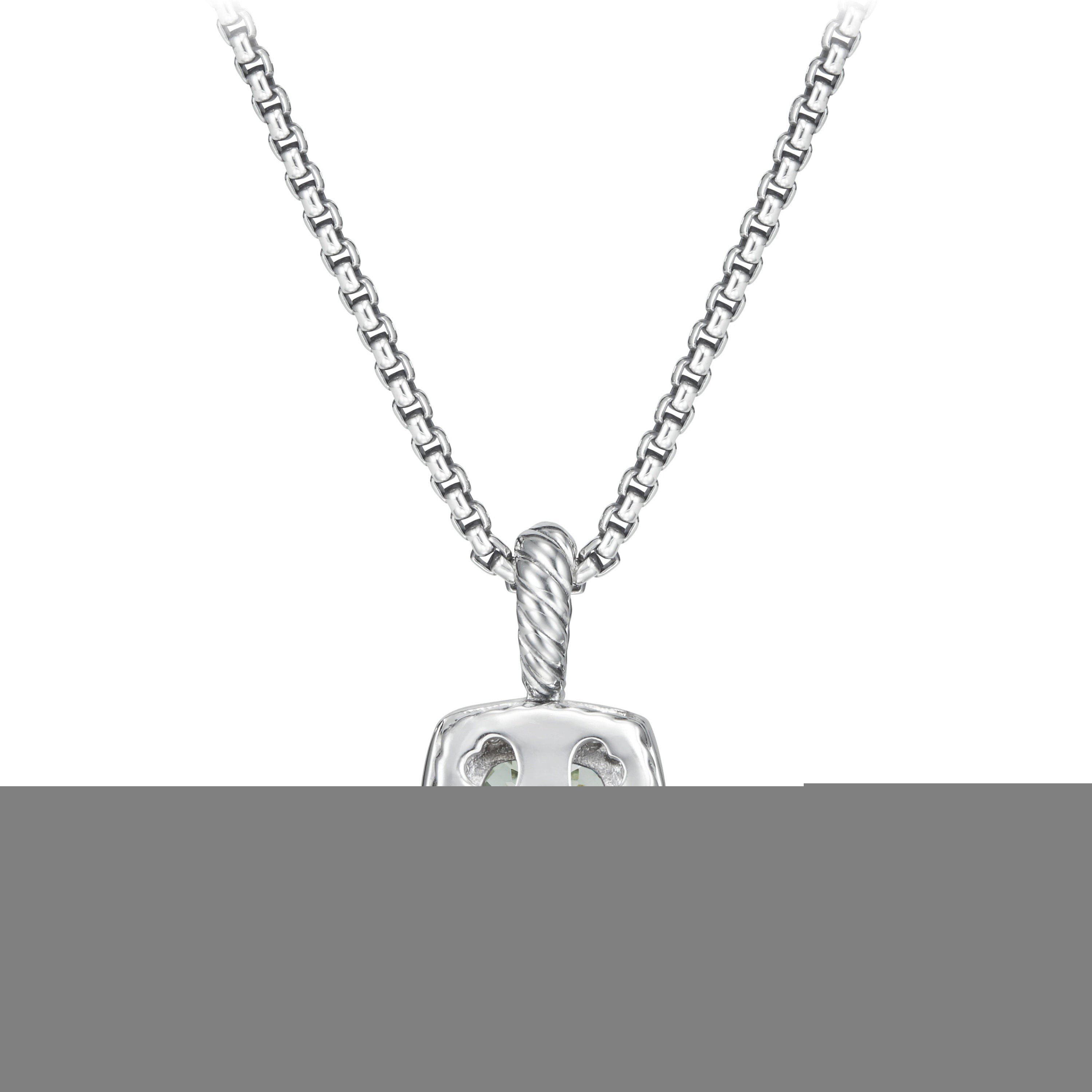 David Yurman Pendant Necklace with Prasiolite and Diamonds - N07212DSSAPLDI