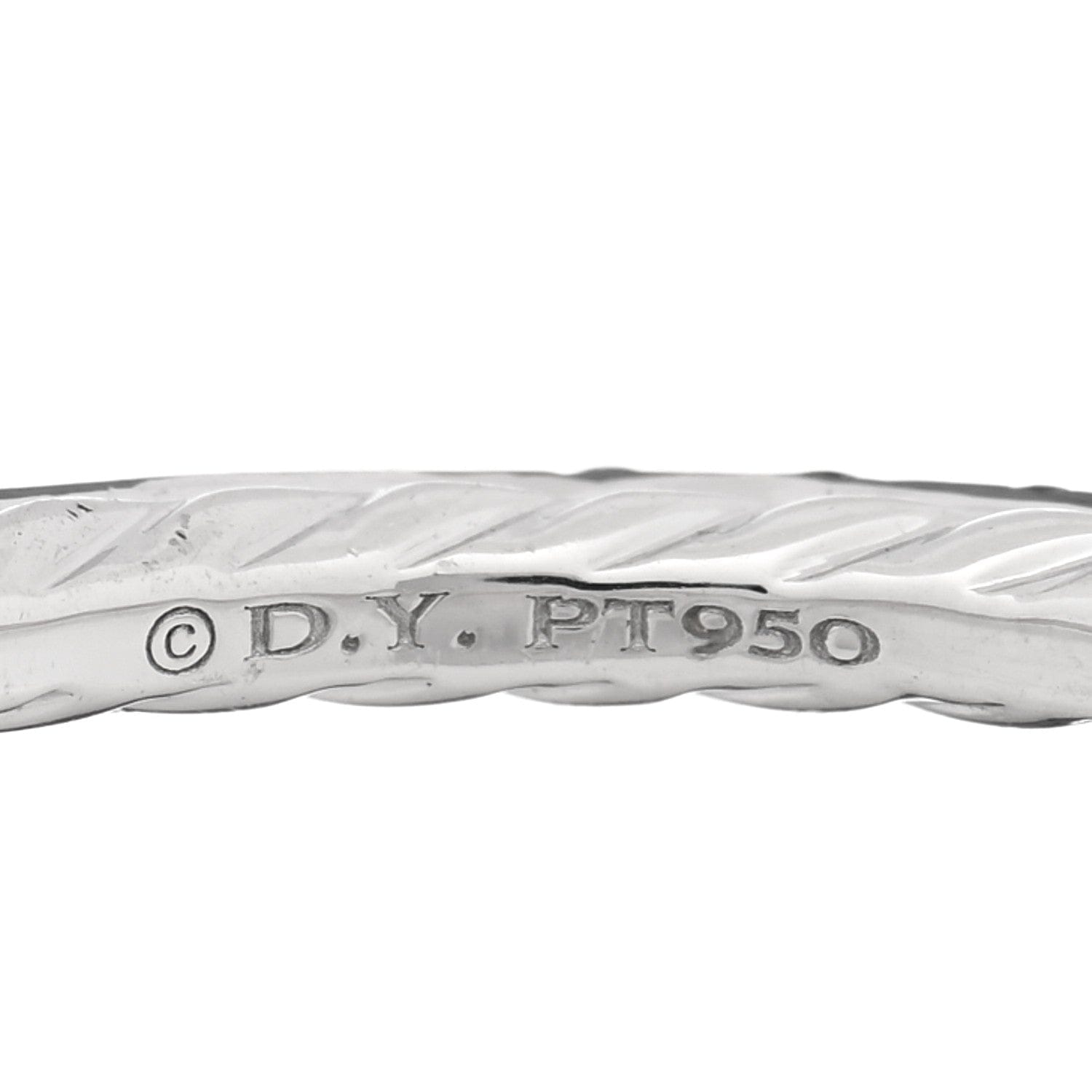 David Yurman Platinum Blue Sapphire 1.85 mm Eden Eternity Band Ring 52 6