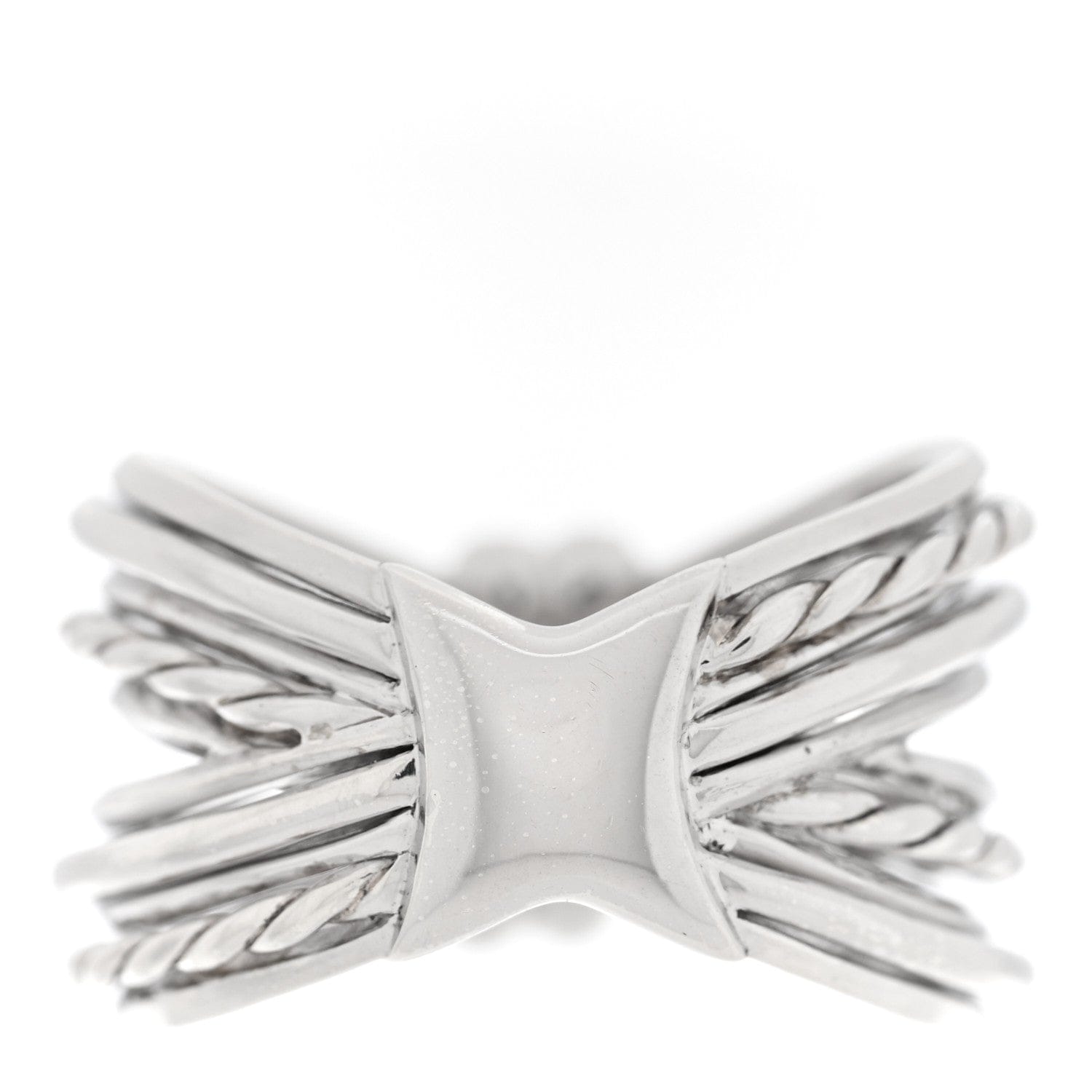 David Yurman Sterling Silver Diamond Angelika Maltese Ring 57 8