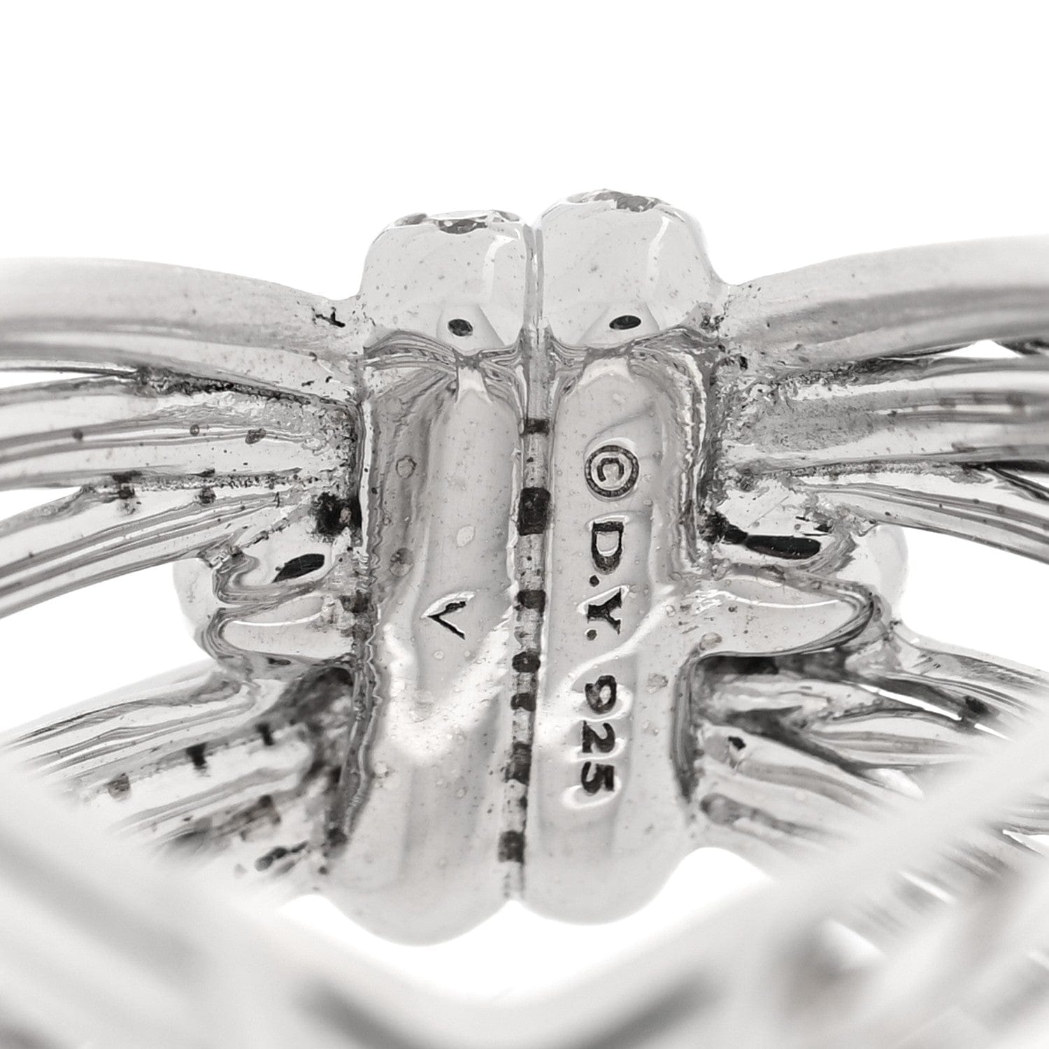 David Yurman Sterling Silver Diamond Angelika Maltese Ring 57 8