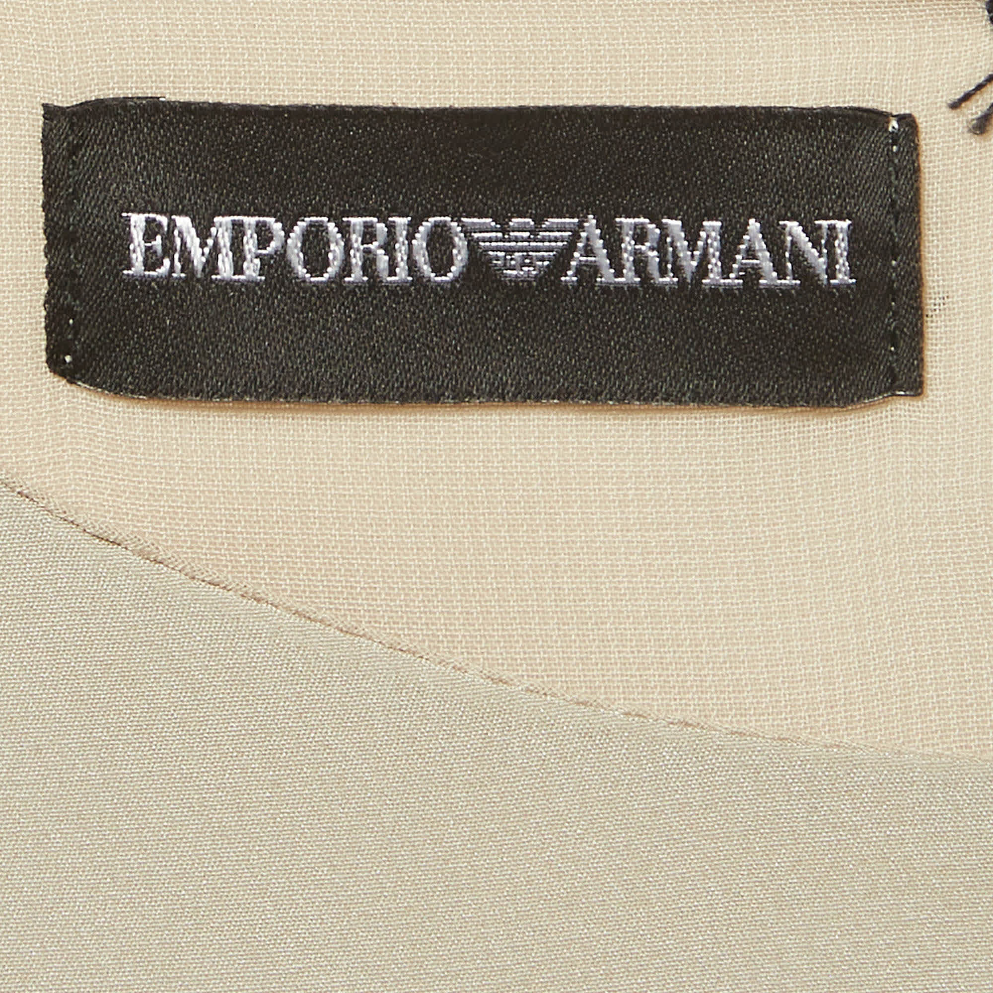 Emporio Armani Multicolour Striped Silk Sleeveless Top