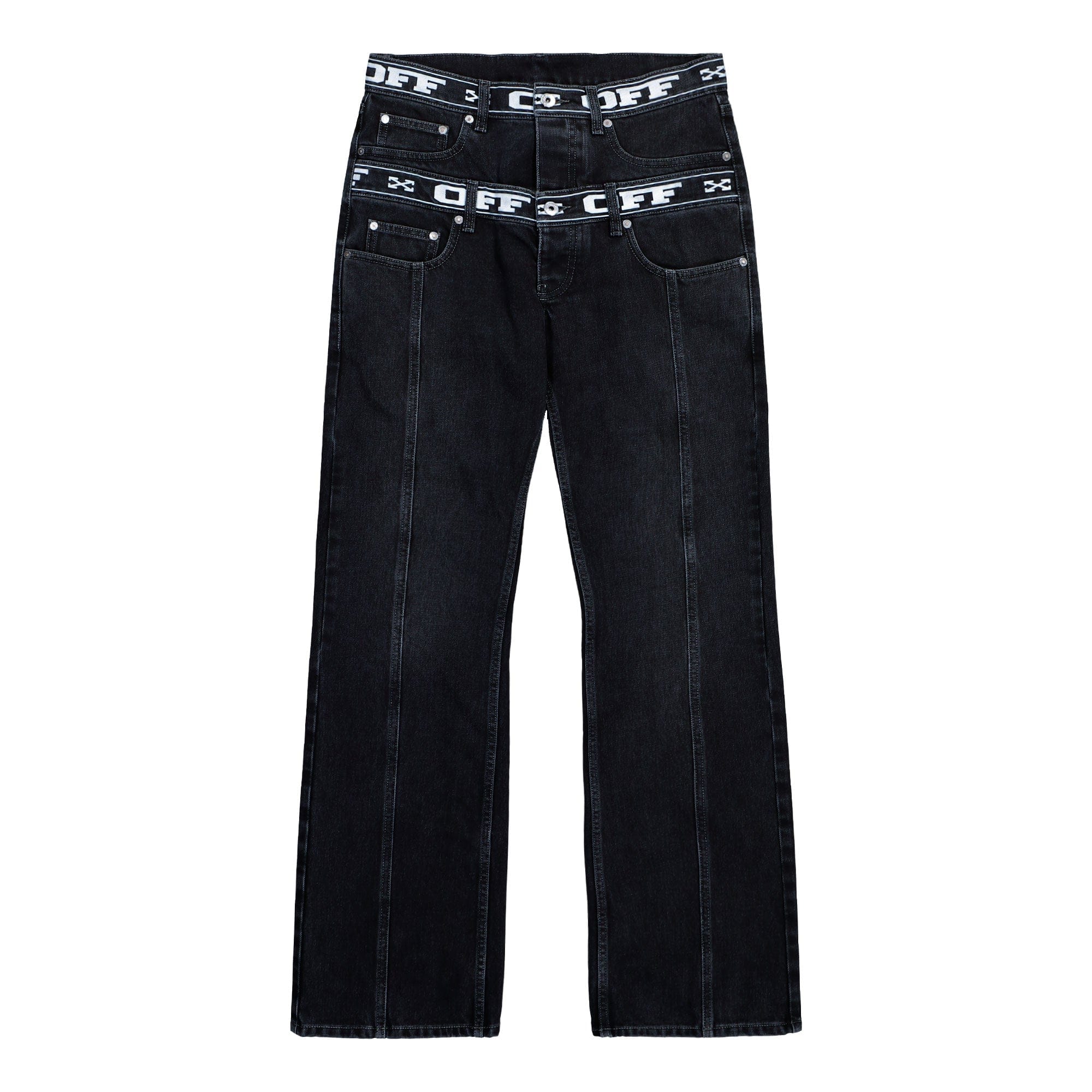 Off-White Logo Band 90s Skate Jeans