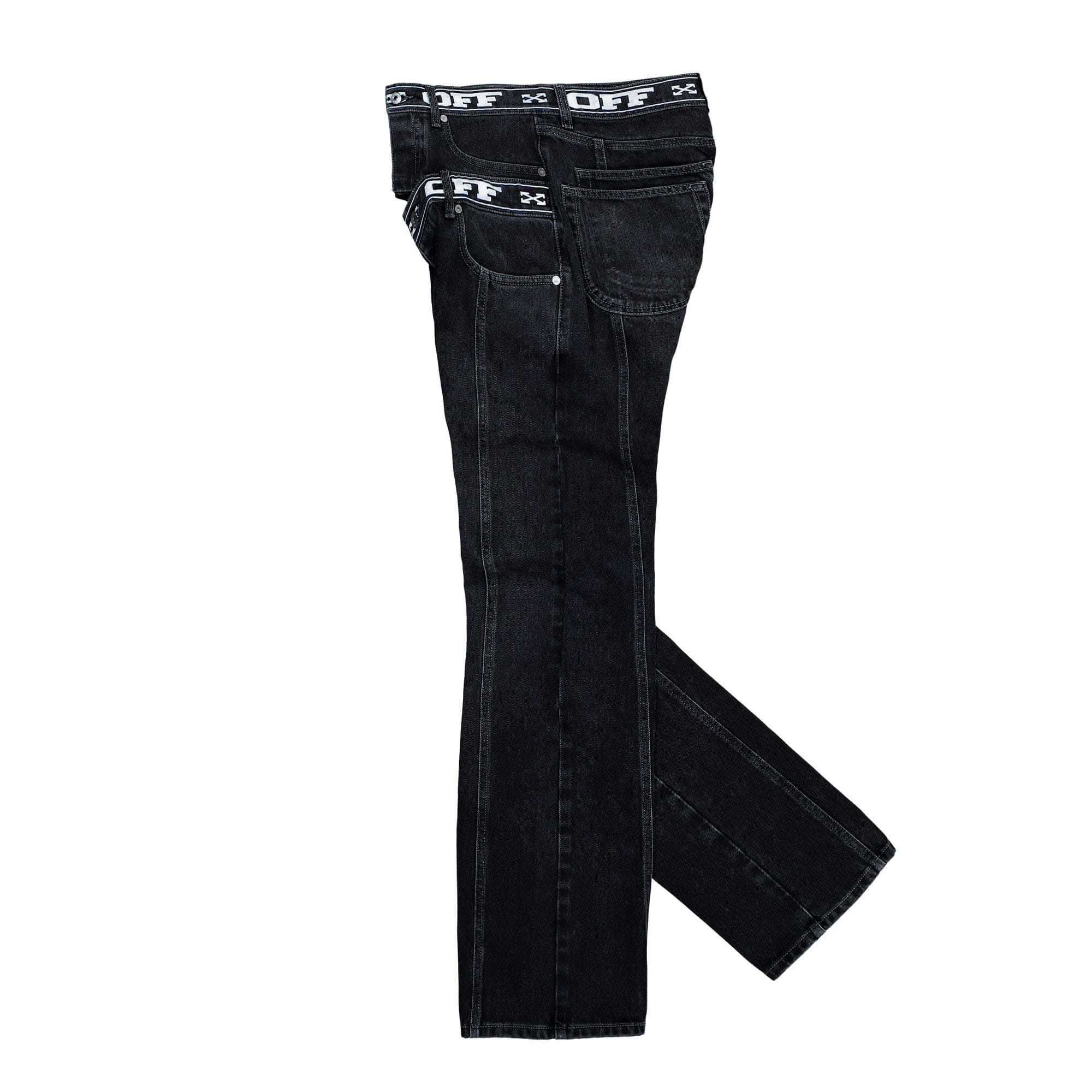 Off-White Logo Band 90s Skate Jeans