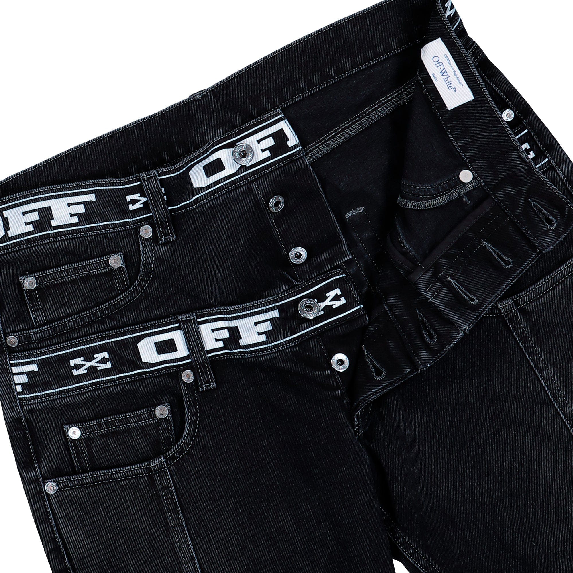 Off-White Logo Band 90s Skate Jeans