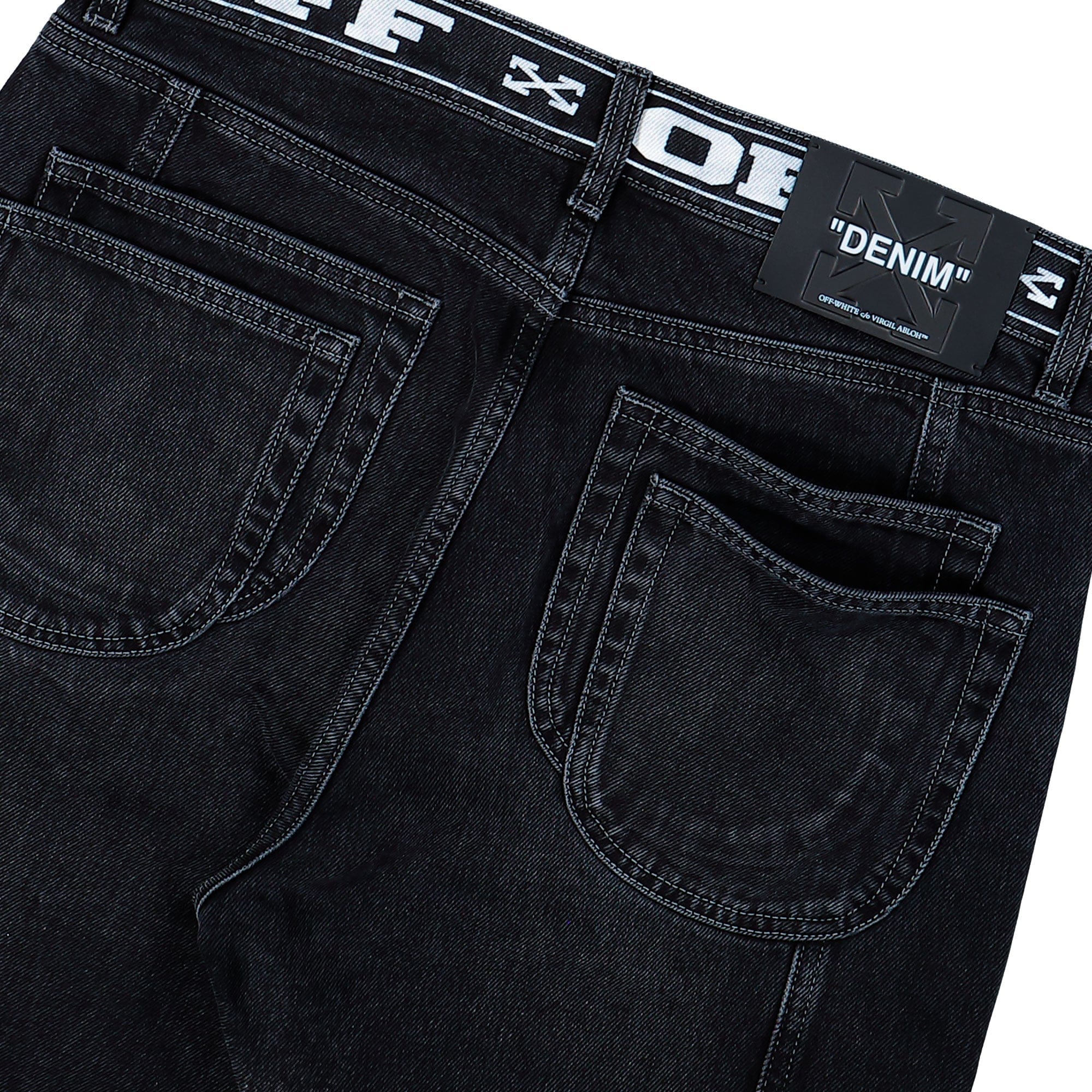 Off-White Logo Band 90s Skate Jeans