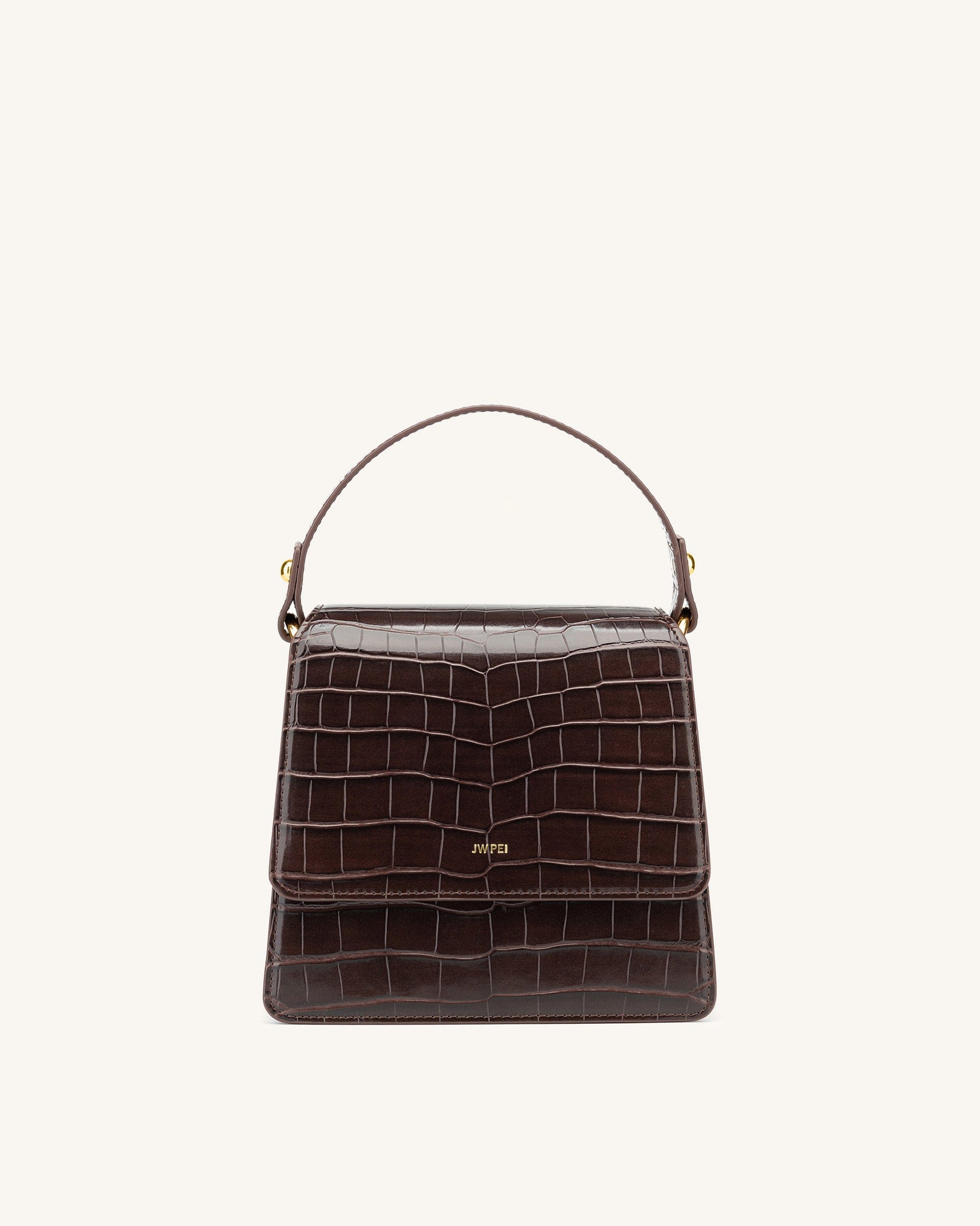 Jw Pei Fae Top Handle Crossbody Nutella Croc