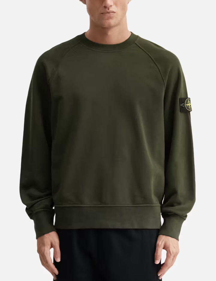 Stone Island Organic Cotton Fleece Sweatshirt