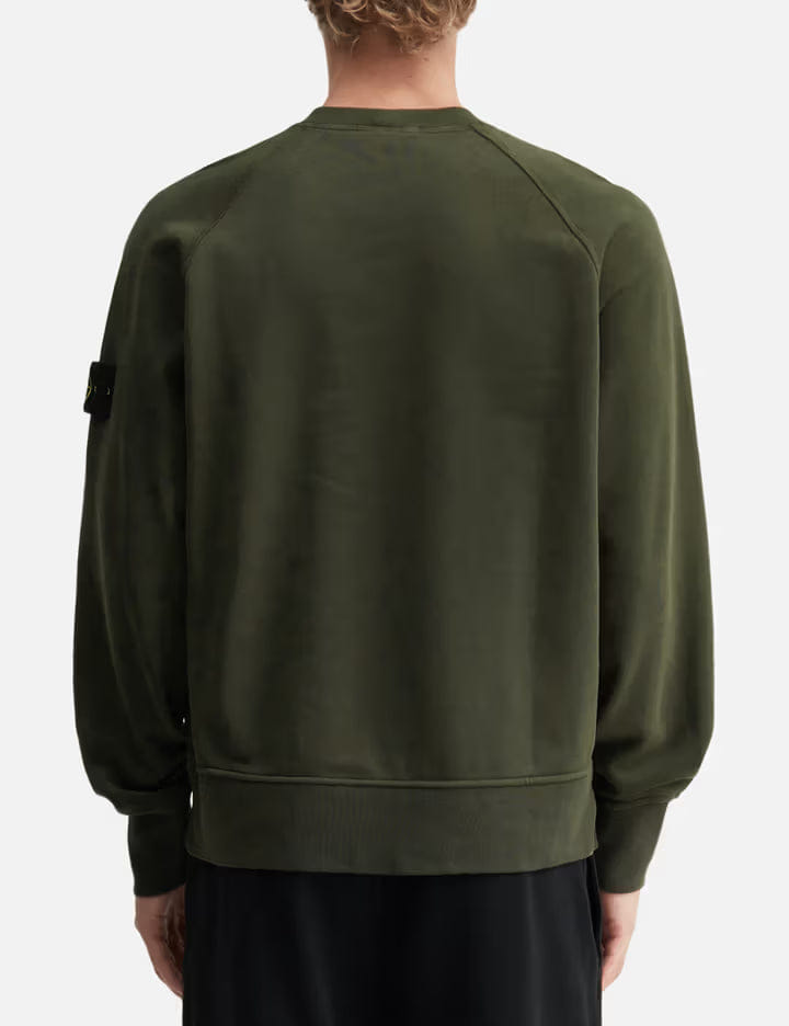 Stone Island Organic Cotton Fleece Sweatshirt