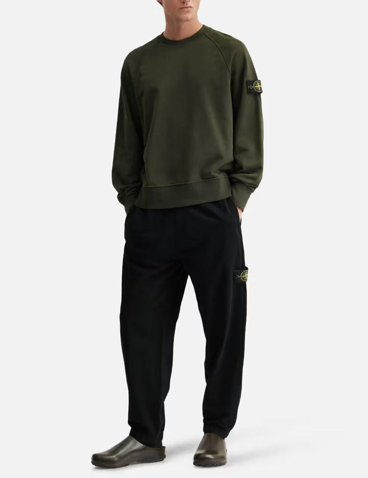 Stone Island Organic Cotton Fleece Sweatshirt
