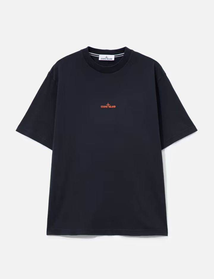 Stone Island Organic Cotton Jersey T - Shirt With Desert Print