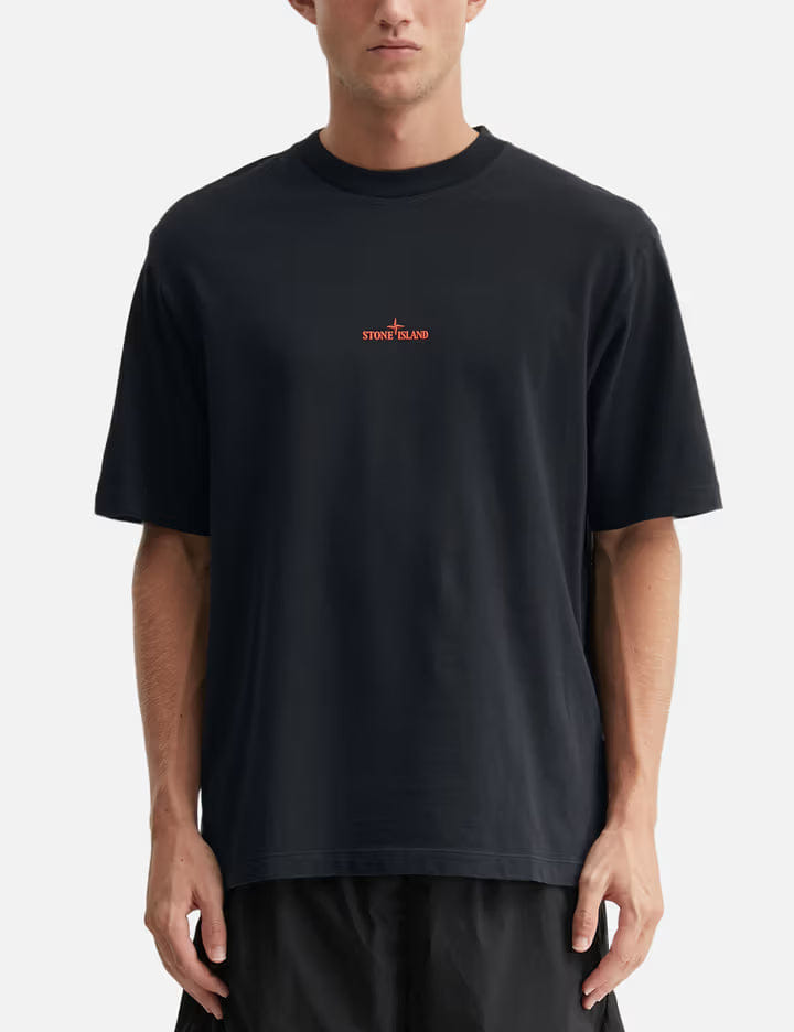 Stone Island Organic Cotton Jersey T - Shirt With Desert Print