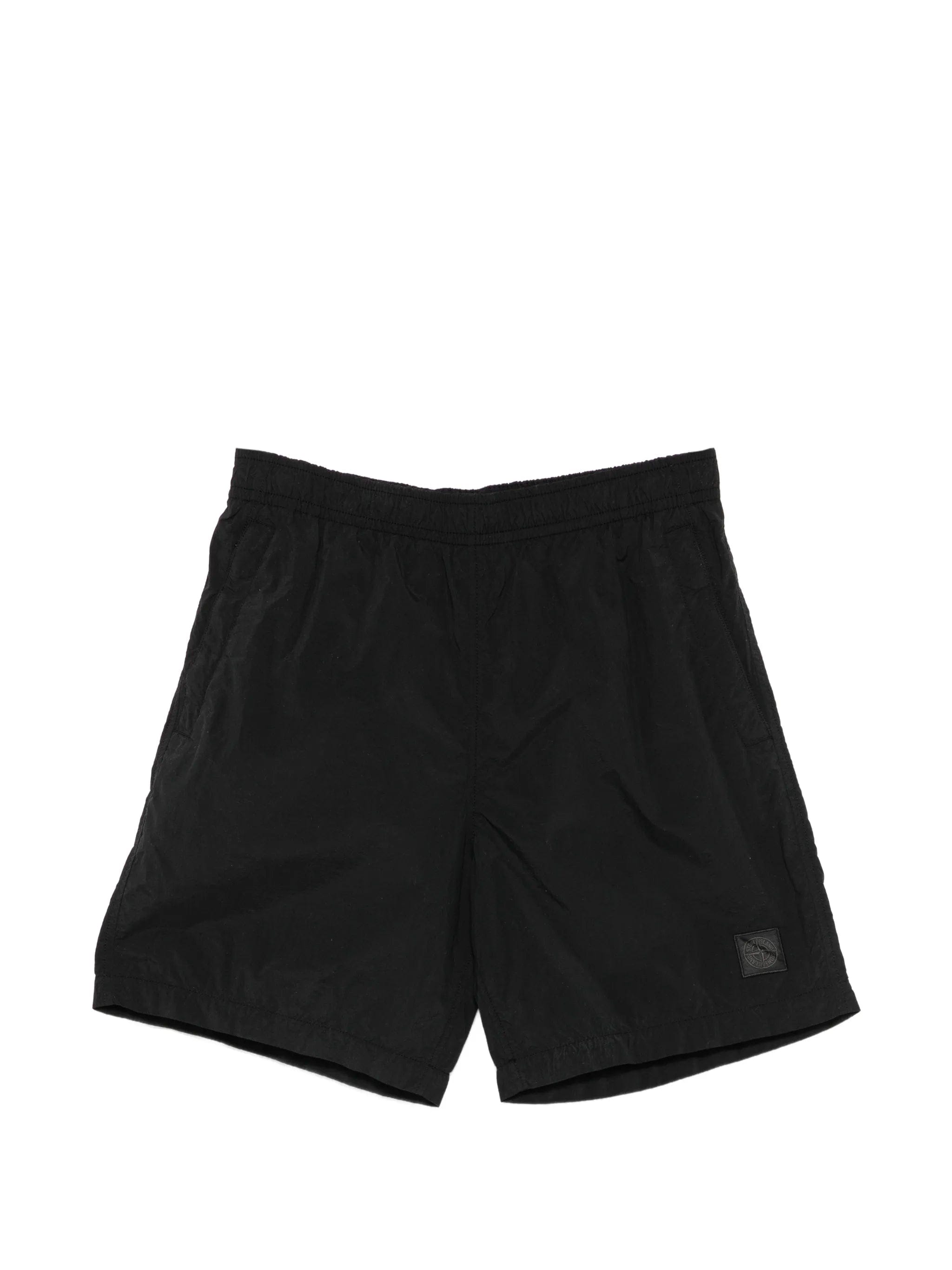 Stone Island elasticated - waistband logo track shorts