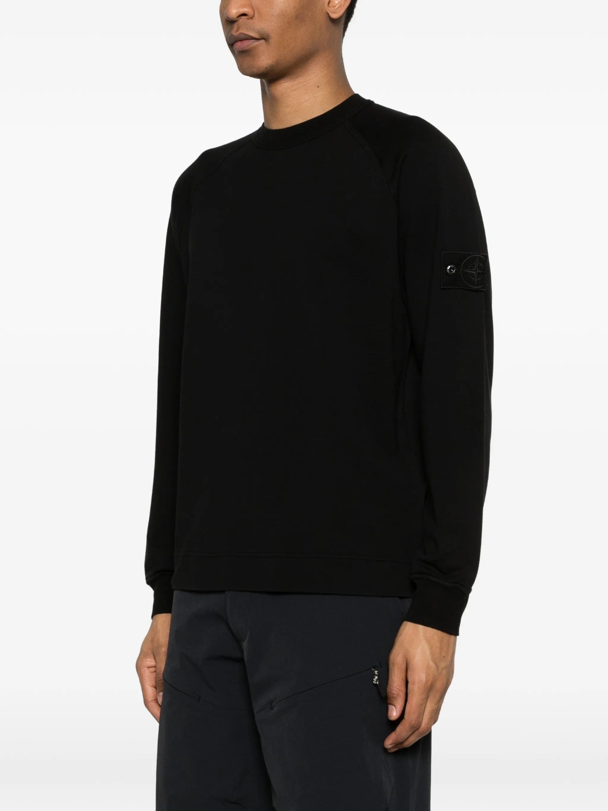 Stone Island long - sleeved logo - patch sweatshirt